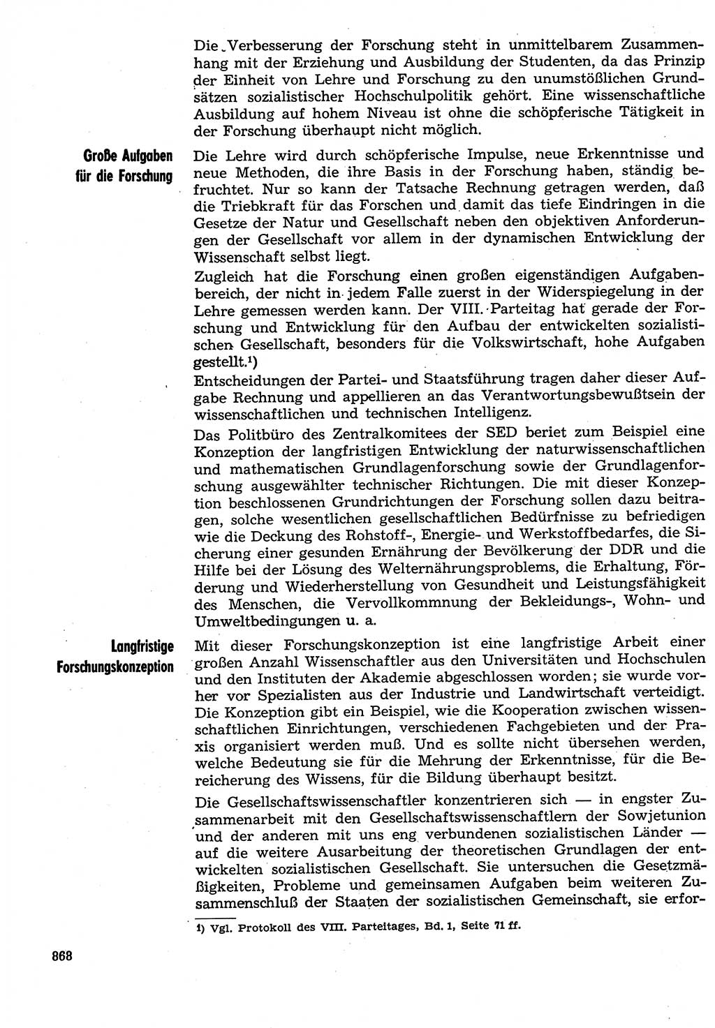 Neuer Weg (NW), Organ des Zentralkomitees (ZK) der SED (Sozialistische Einheitspartei Deutschlands) für Fragen des Parteilebens, 29. Jahrgang [Deutsche Demokratische Republik (DDR)] 1974, Seite 868 (NW ZK SED DDR 1974, S. 868)