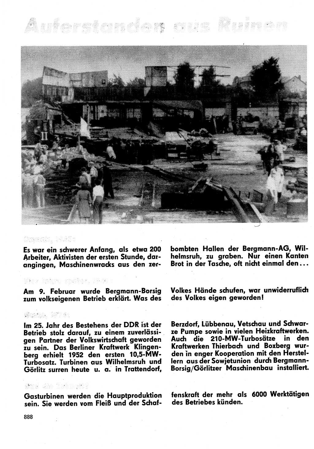 Neuer Weg (NW), Organ des Zentralkomitees (ZK) der SED (Sozialistische Einheitspartei Deutschlands) für Fragen des Parteilebens, 29. Jahrgang [Deutsche Demokratische Republik (DDR)] 1974, Seite 888 (NW ZK SED DDR 1974, S. 888)