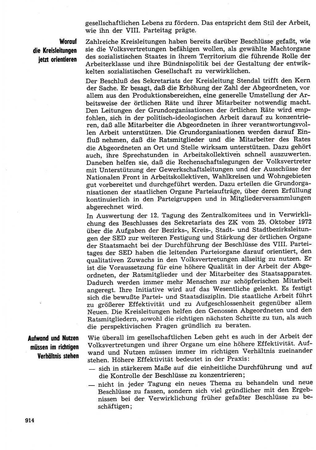 Neuer Weg (NW), Organ des Zentralkomitees (ZK) der SED (Sozialistische Einheitspartei Deutschlands) für Fragen des Parteilebens, 29. Jahrgang [Deutsche Demokratische Republik (DDR)] 1974, Seite 914 (NW ZK SED DDR 1974, S. 914)