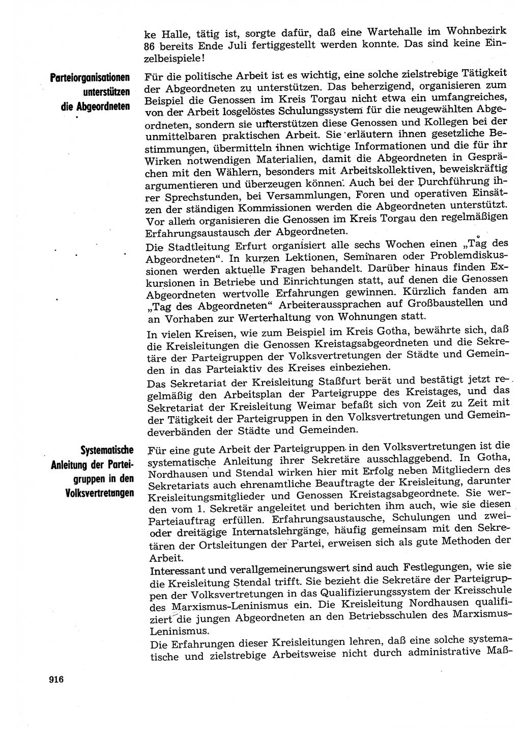 Neuer Weg (NW), Organ des Zentralkomitees (ZK) der SED (Sozialistische Einheitspartei Deutschlands) für Fragen des Parteilebens, 29. Jahrgang [Deutsche Demokratische Republik (DDR)] 1974, Seite 916 (NW ZK SED DDR 1974, S. 916)