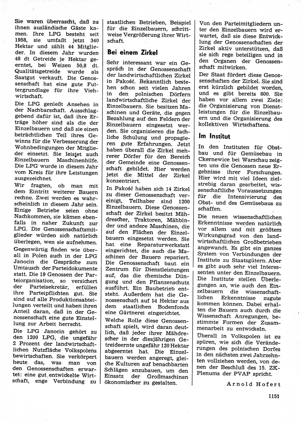 Neuer Weg (NW), Organ des Zentralkomitees (ZK) der SED (Sozialistische Einheitspartei Deutschlands) für Fragen des Parteilebens, 29. Jahrgang [Deutsche Demokratische Republik (DDR)] 1974, Seite 1151 (NW ZK SED DDR 1974, S. 1151)