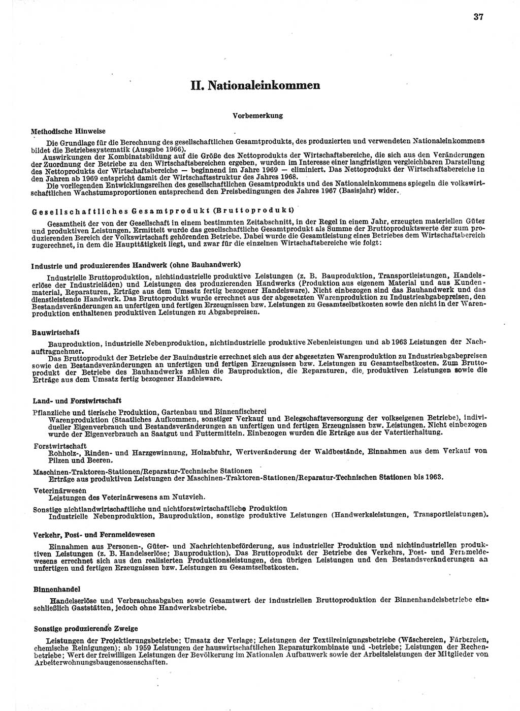 Statistisches Jahrbuch der Deutschen Demokratischen Republik (DDR) 1974, Seite 37 (Stat. Jb. DDR 1974, S. 37)