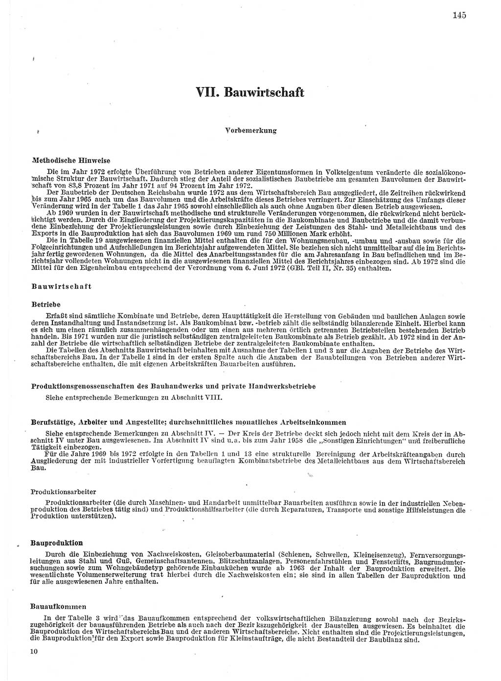 Statistisches Jahrbuch der Deutschen Demokratischen Republik (DDR) 1974, Seite 145 (Stat. Jb. DDR 1974, S. 145)
