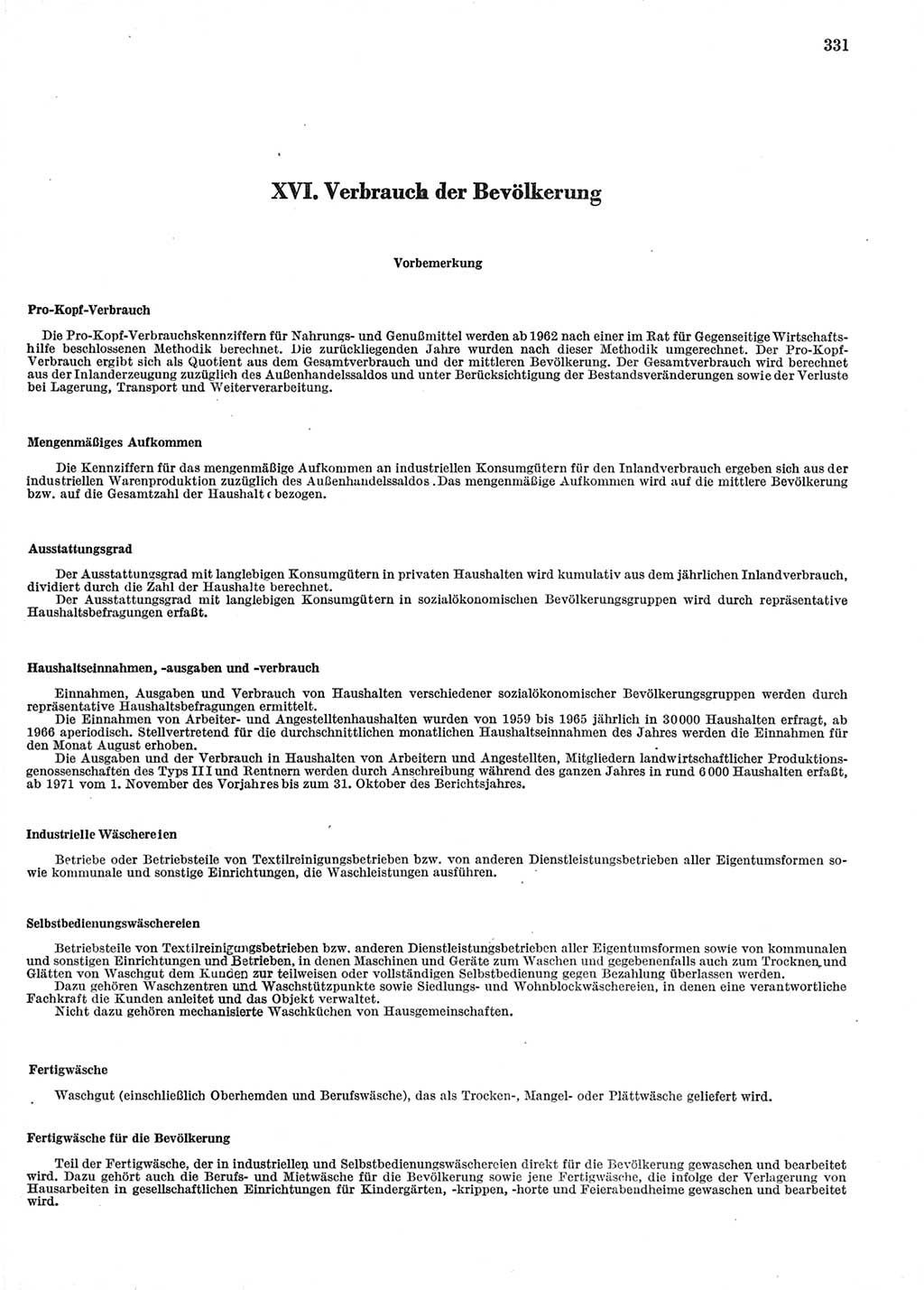 Statistisches Jahrbuch der Deutschen Demokratischen Republik (DDR) 1974, Seite 331 (Stat. Jb. DDR 1974, S. 331)