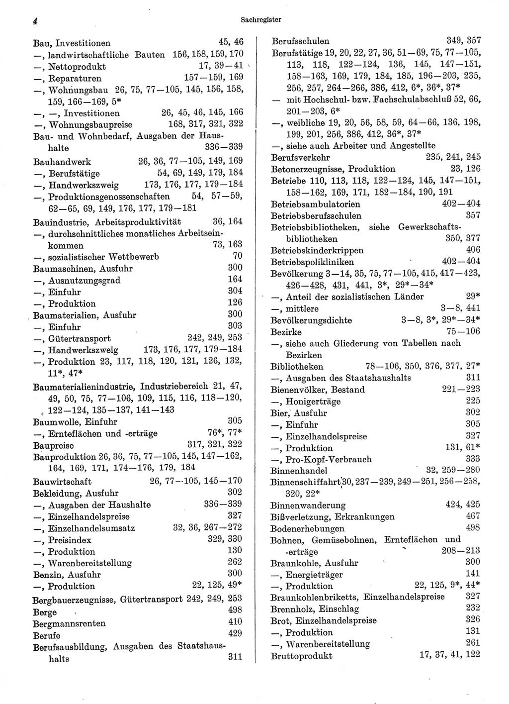 Statistisches Jahrbuch der Deutschen Demokratischen Republik (DDR) 1974, Seite 4 (Stat. Jb. DDR 1974, S. 4)