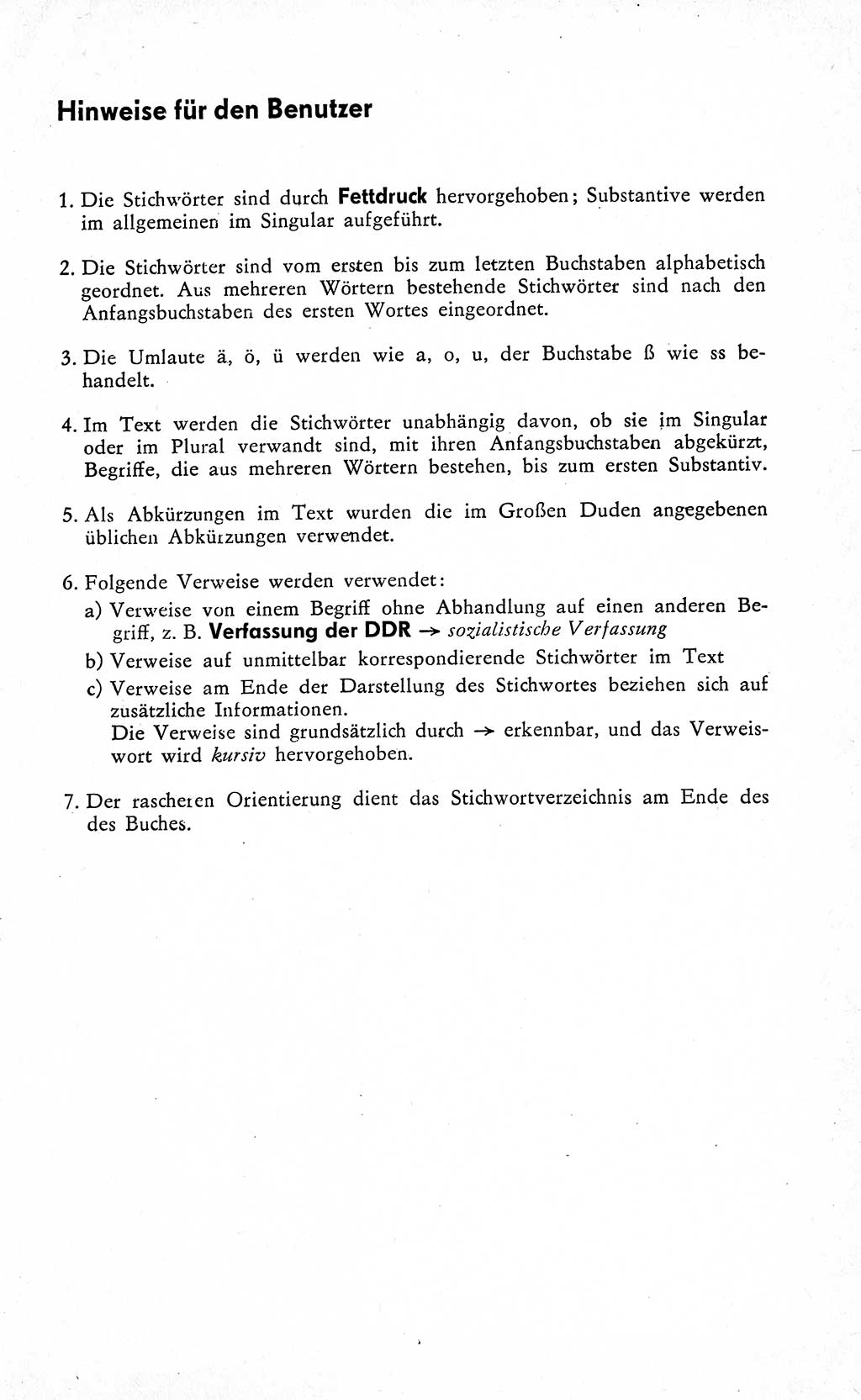 Wörterbuch zum sozialistischen Staat [Deutsche Demokratische Republik (DDR)] 1974, Seite 7 (Wb. soz. St. DDR 1974, S. 7)