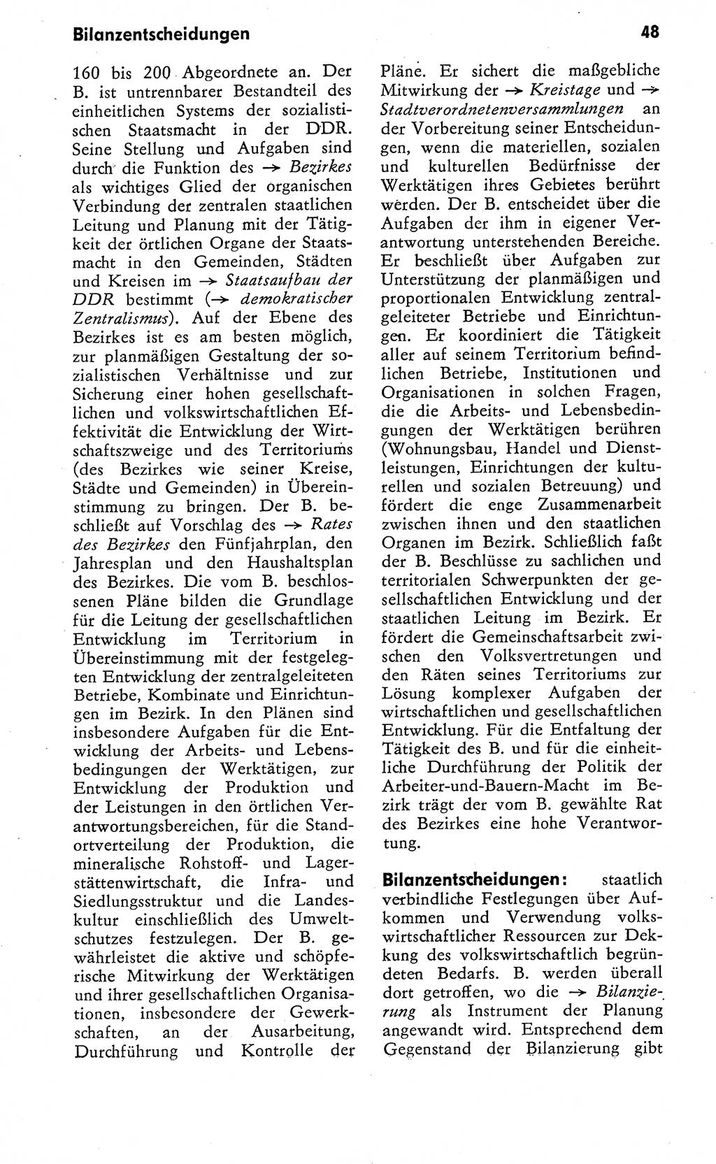 Wörterbuch zum sozialistischen Staat [Deutsche Demokratische Republik (DDR)] 1974, Seite 48 (Wb. soz. St. DDR 1974, S. 48)