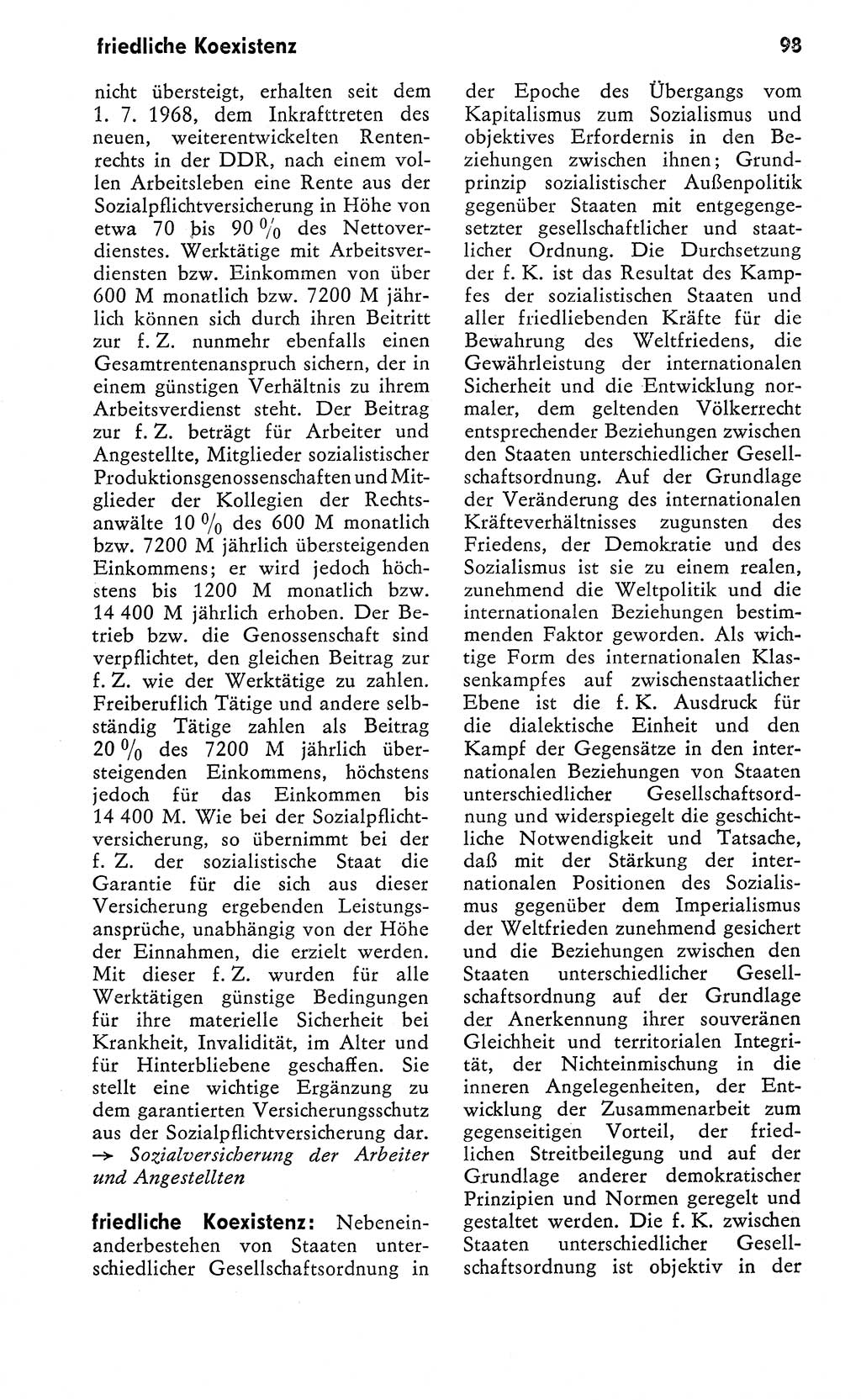 Wörterbuch zum sozialistischen Staat [Deutsche Demokratische Republik (DDR)] 1974, Seite 98 (Wb. soz. St. DDR 1974, S. 98)