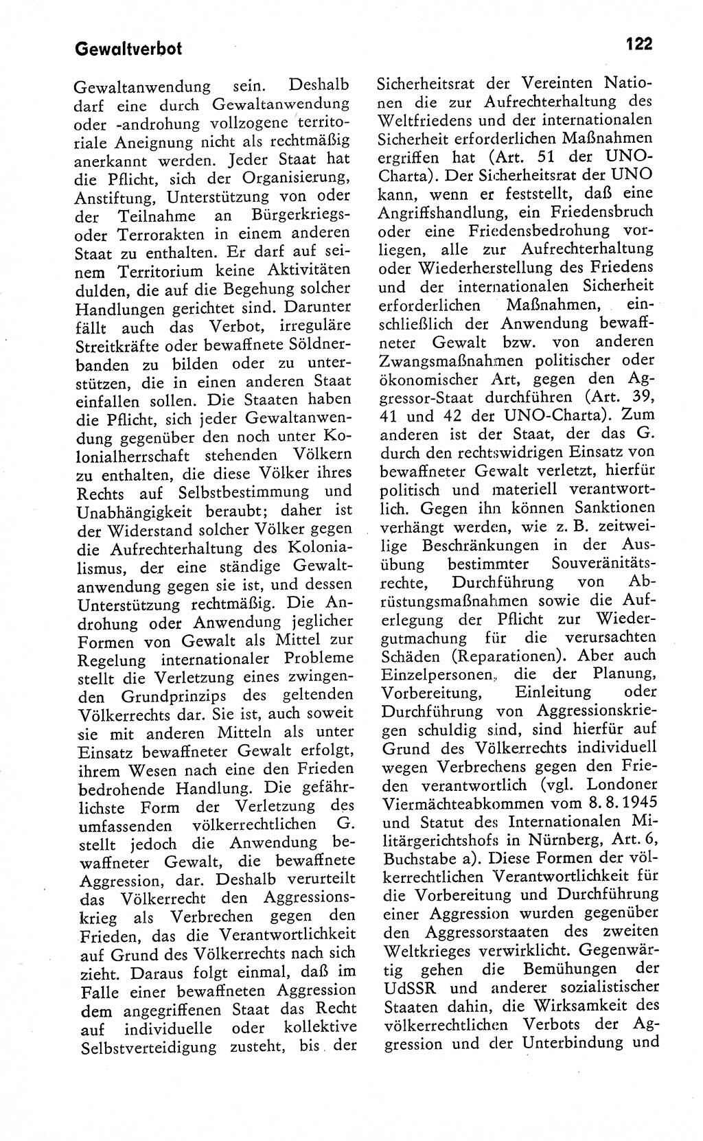 Wörterbuch zum sozialistischen Staat [Deutsche Demokratische Republik (DDR)] 1974, Seite 122 (Wb. soz. St. DDR 1974, S. 122)