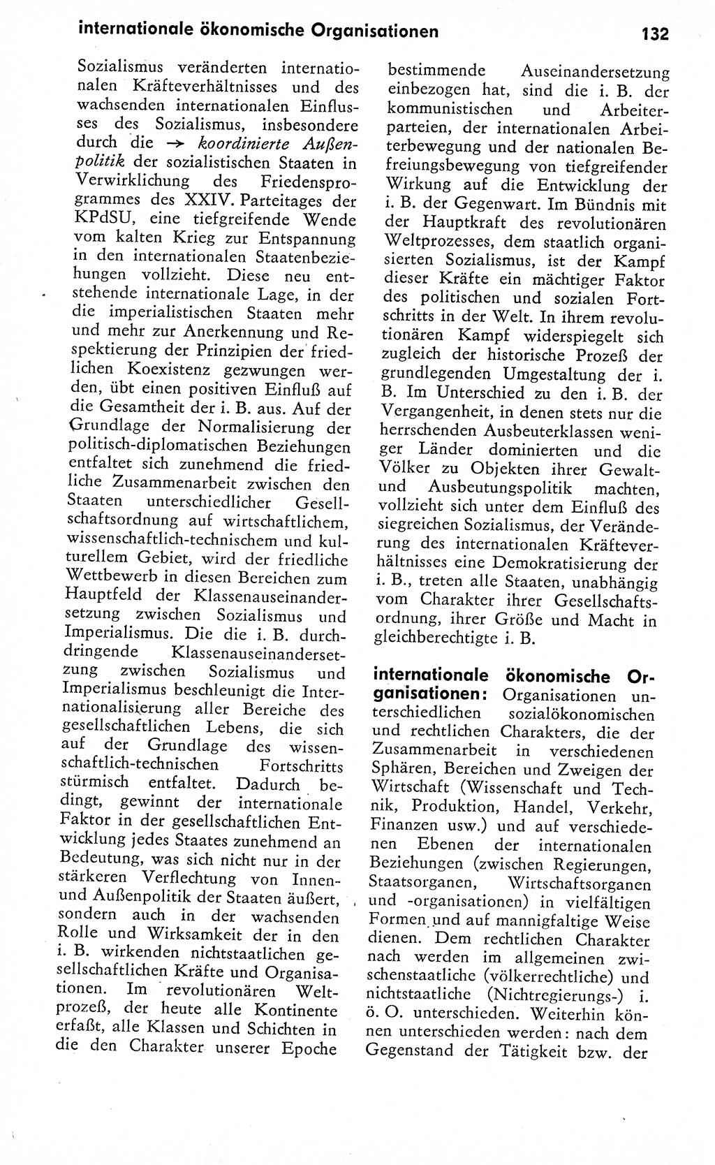 Wörterbuch zum sozialistischen Staat [Deutsche Demokratische Republik (DDR)] 1974, Seite 132 (Wb. soz. St. DDR 1974, S. 132)