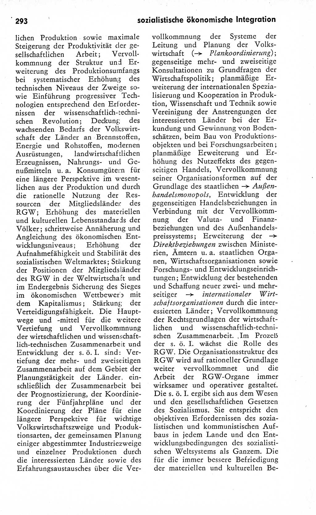 Wörterbuch zum sozialistischen Staat [Deutsche Demokratische Republik (DDR)] 1974, Seite 293 (Wb. soz. St. DDR 1974, S. 293)