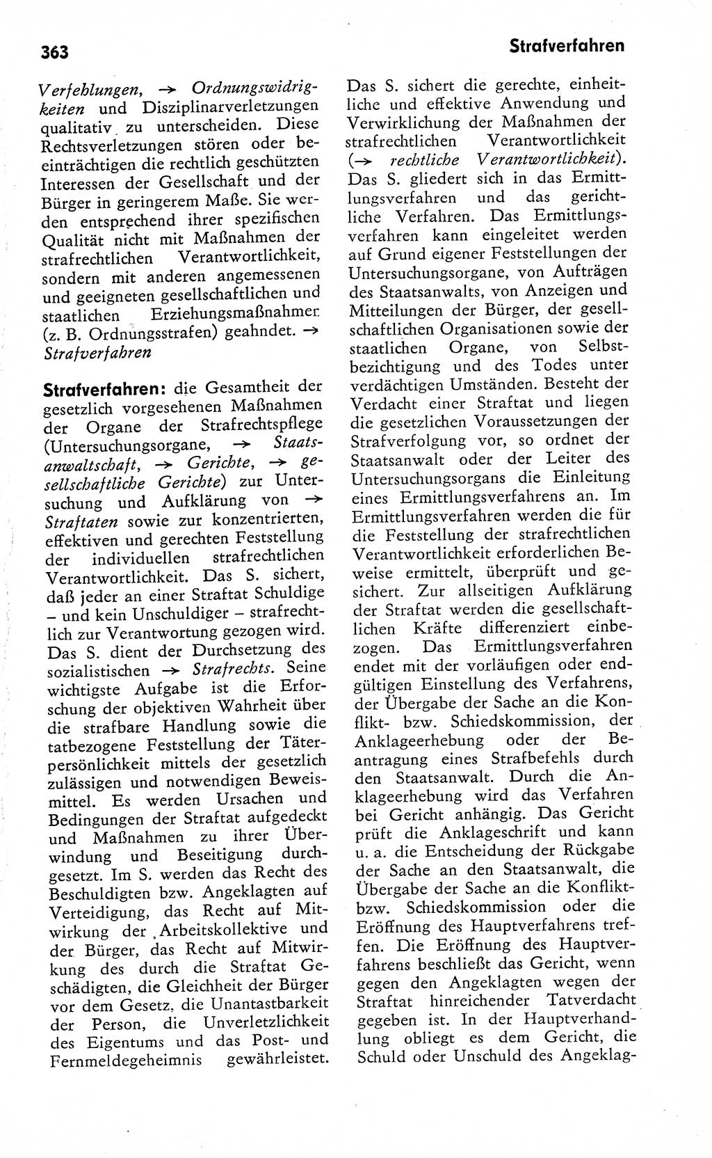 Wörterbuch zum sozialistischen Staat [Deutsche Demokratische Republik (DDR)] 1974, Seite 363 (Wb. soz. St. DDR 1974, S. 363)