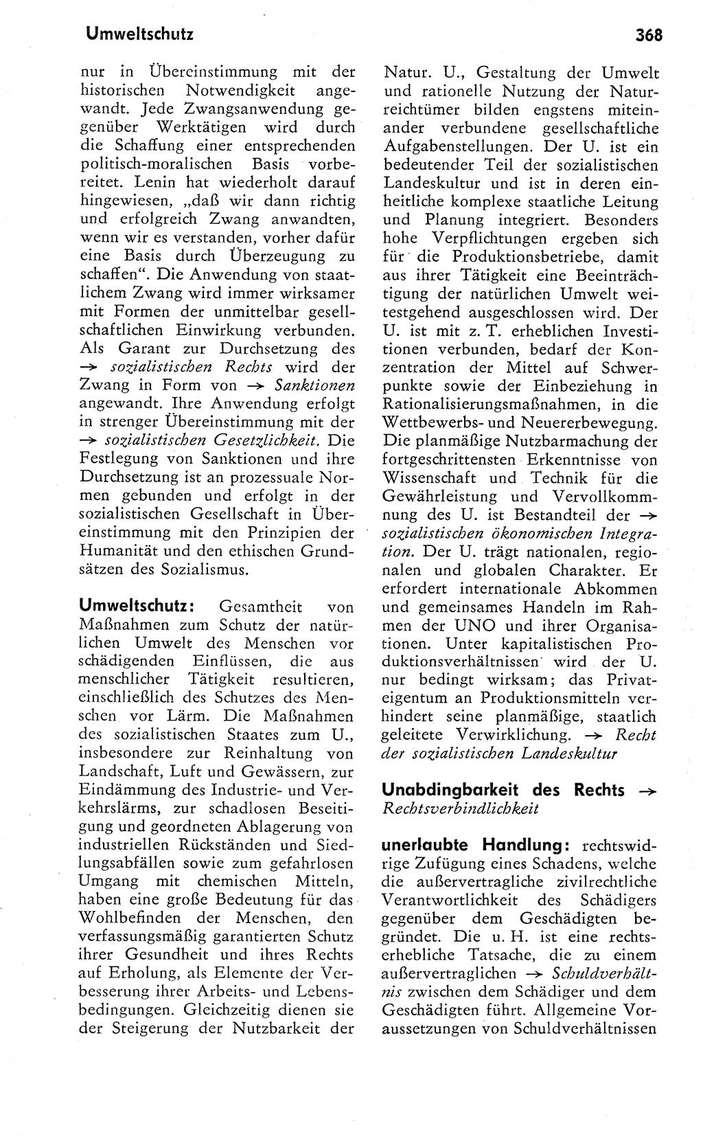 Wörterbuch zum sozialistischen Staat [Deutsche Demokratische Republik (DDR)] 1974, Seite 368 (Wb. soz. St. DDR 1974, S. 368)