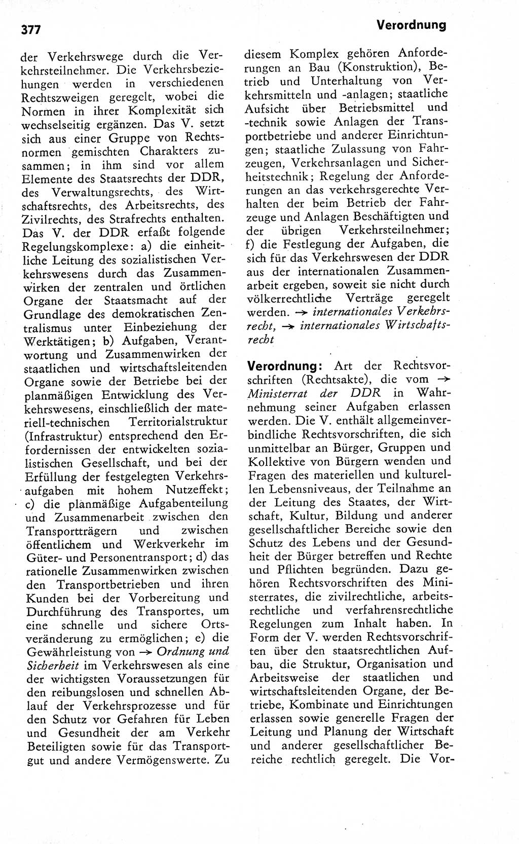 Wörterbuch zum sozialistischen Staat [Deutsche Demokratische Republik (DDR)] 1974, Seite 377 (Wb. soz. St. DDR 1974, S. 377)