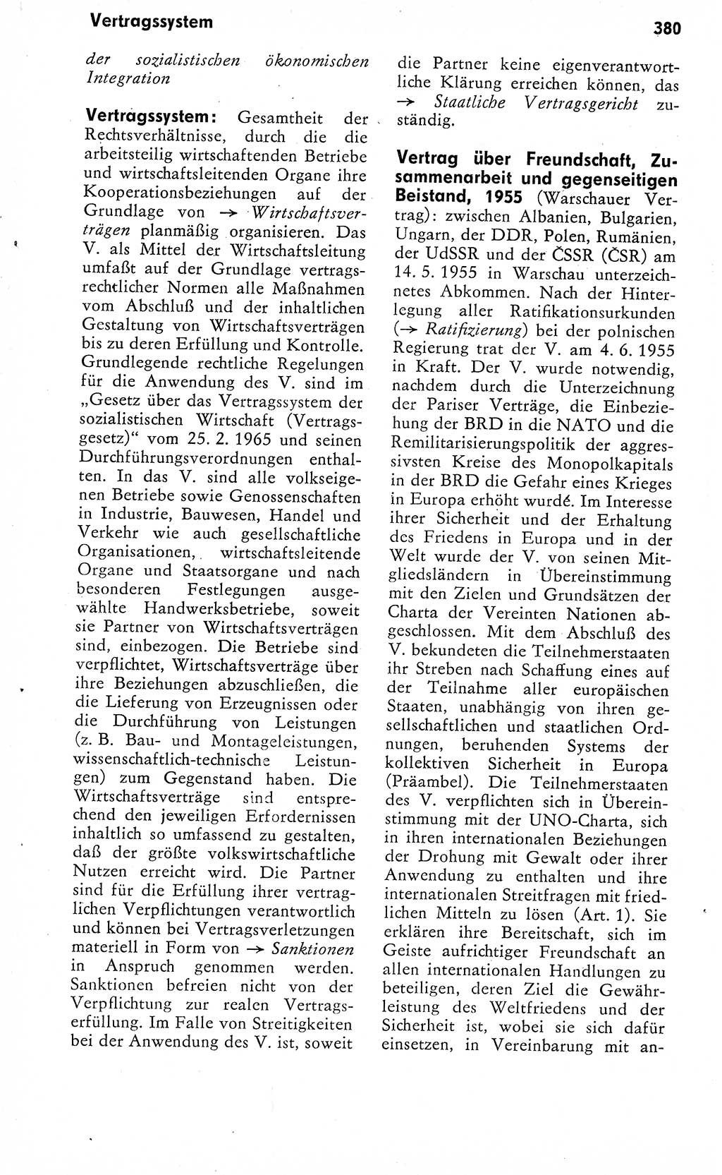 Wörterbuch zum sozialistischen Staat [Deutsche Demokratische Republik (DDR)] 1974, Seite 380 (Wb. soz. St. DDR 1974, S. 380)