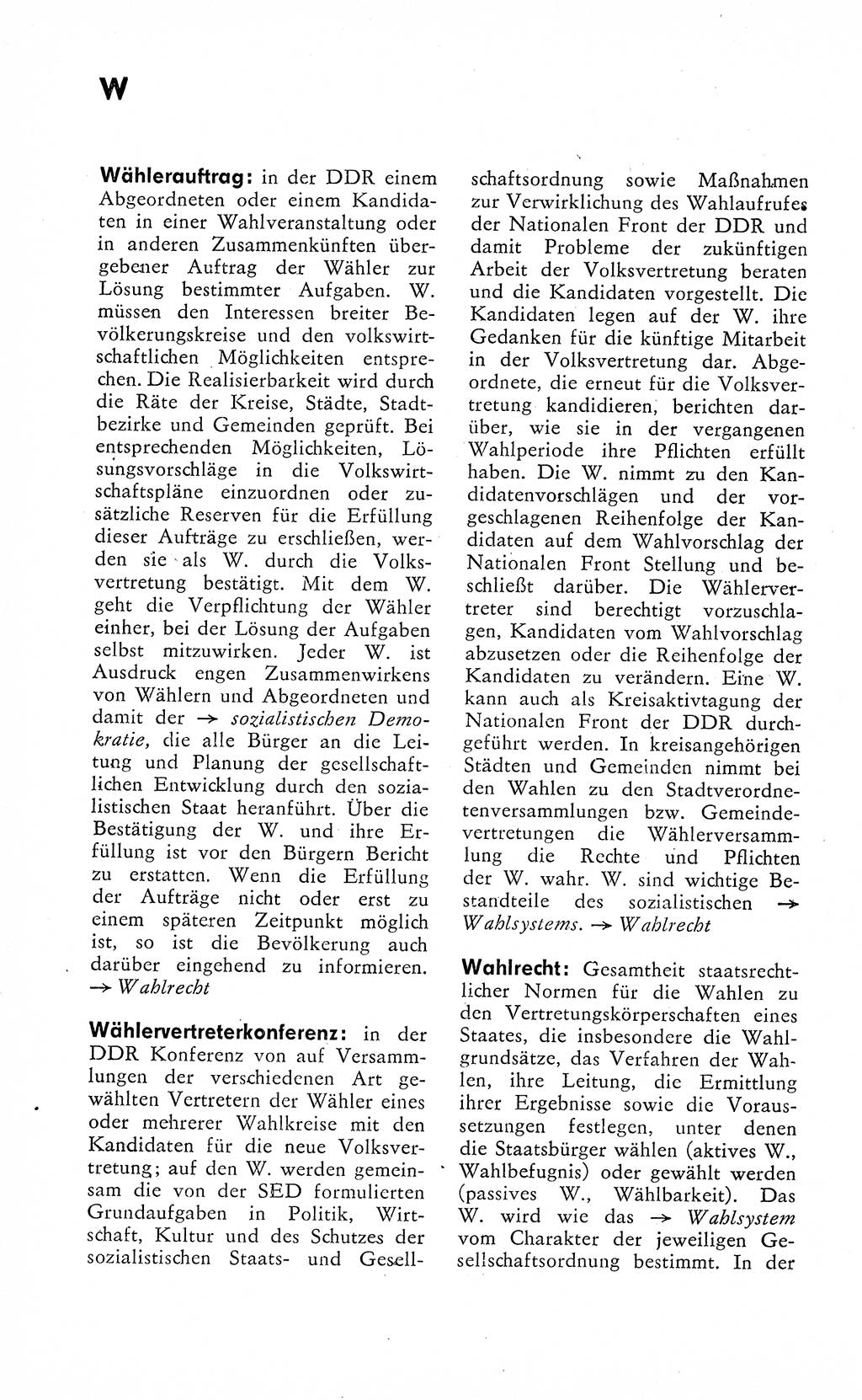 Wörterbuch zum sozialistischen Staat [Deutsche Demokratische Republik (DDR)] 1974, Seite 400 (Wb. soz. St. DDR 1974, S. 400)