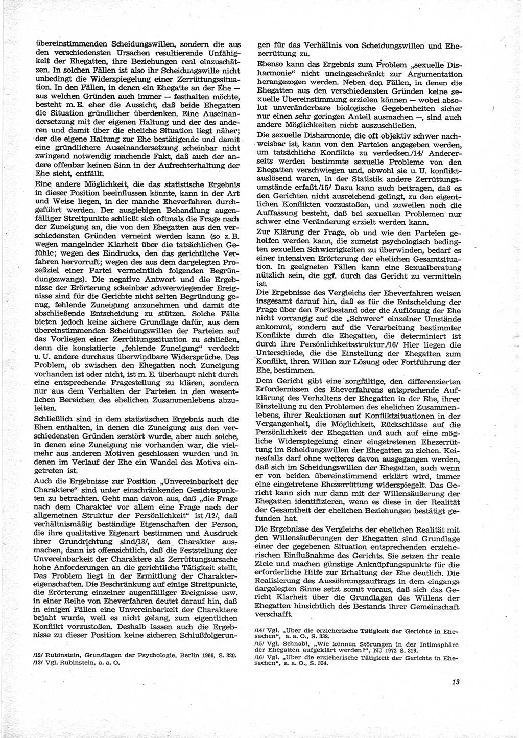Neue Justiz (NJ), Zeitschrift für Recht und Rechtswissenschaft [Deutsche Demokratische Republik (DDR)], 28. Jahrgang 1974, Seite 13 (NJ DDR 1974, S. 13)