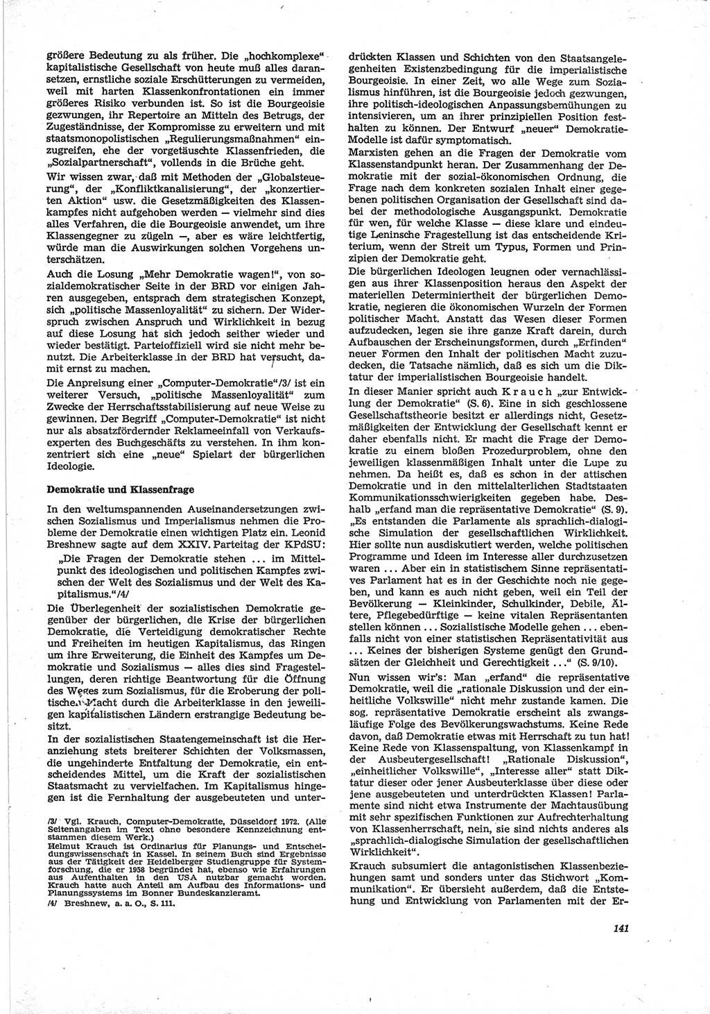 Neue Justiz (NJ), Zeitschrift für Recht und Rechtswissenschaft [Deutsche Demokratische Republik (DDR)], 28. Jahrgang 1974, Seite 141 (NJ DDR 1974, S. 141)