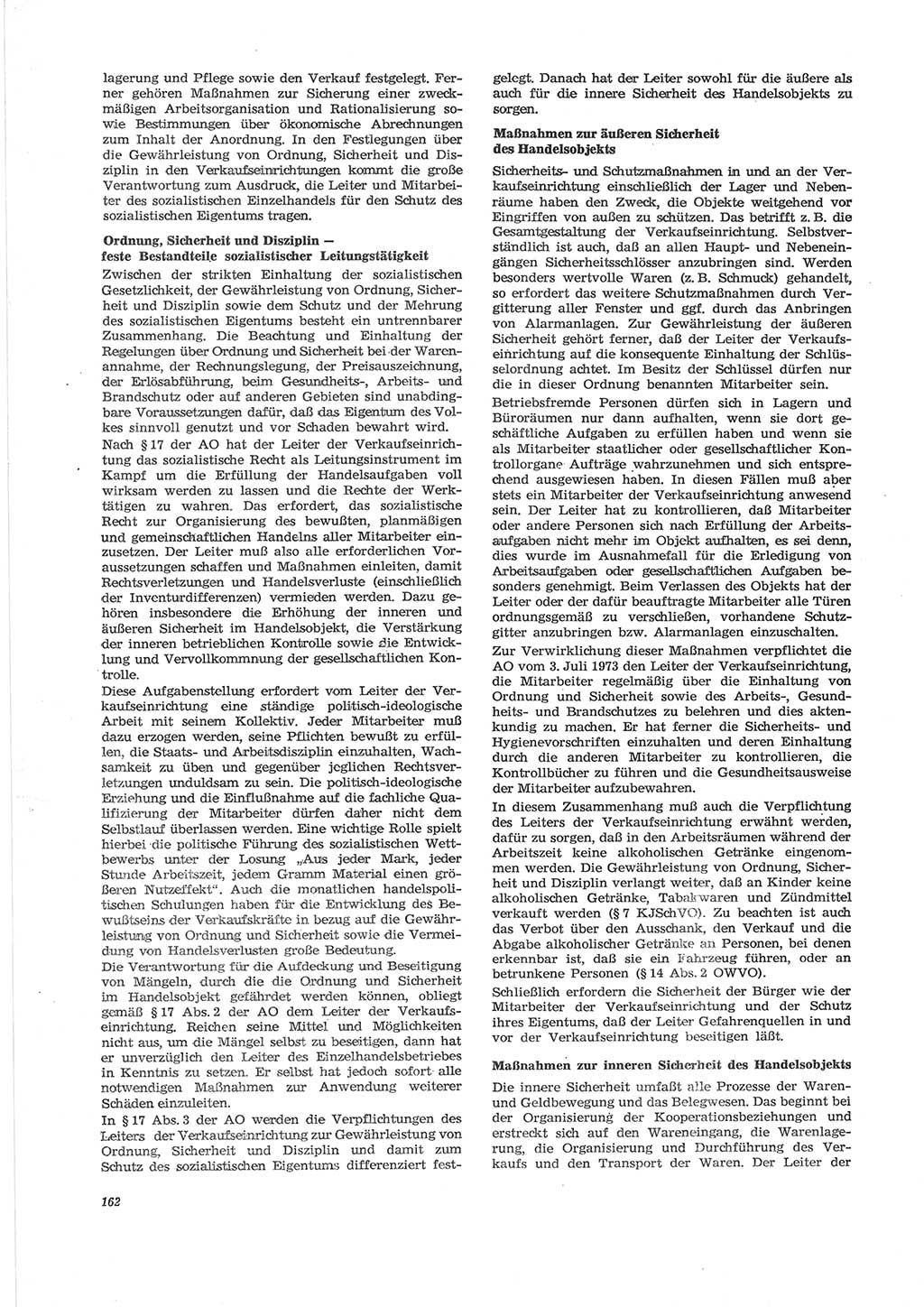 Neue Justiz (NJ), Zeitschrift für Recht und Rechtswissenschaft [Deutsche Demokratische Republik (DDR)], 28. Jahrgang 1974, Seite 162 (NJ DDR 1974, S. 162)
