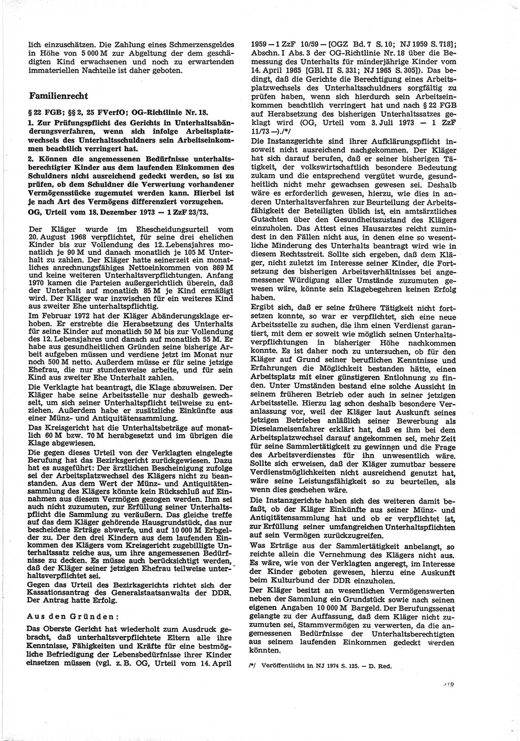Neue Justiz (NJ), Zeitschrift für Recht und Rechtswissenschaft [Deutsche Demokratische Republik (DDR)], 28. Jahrgang 1974, Seite 219 (NJ DDR 1974, S. 219)