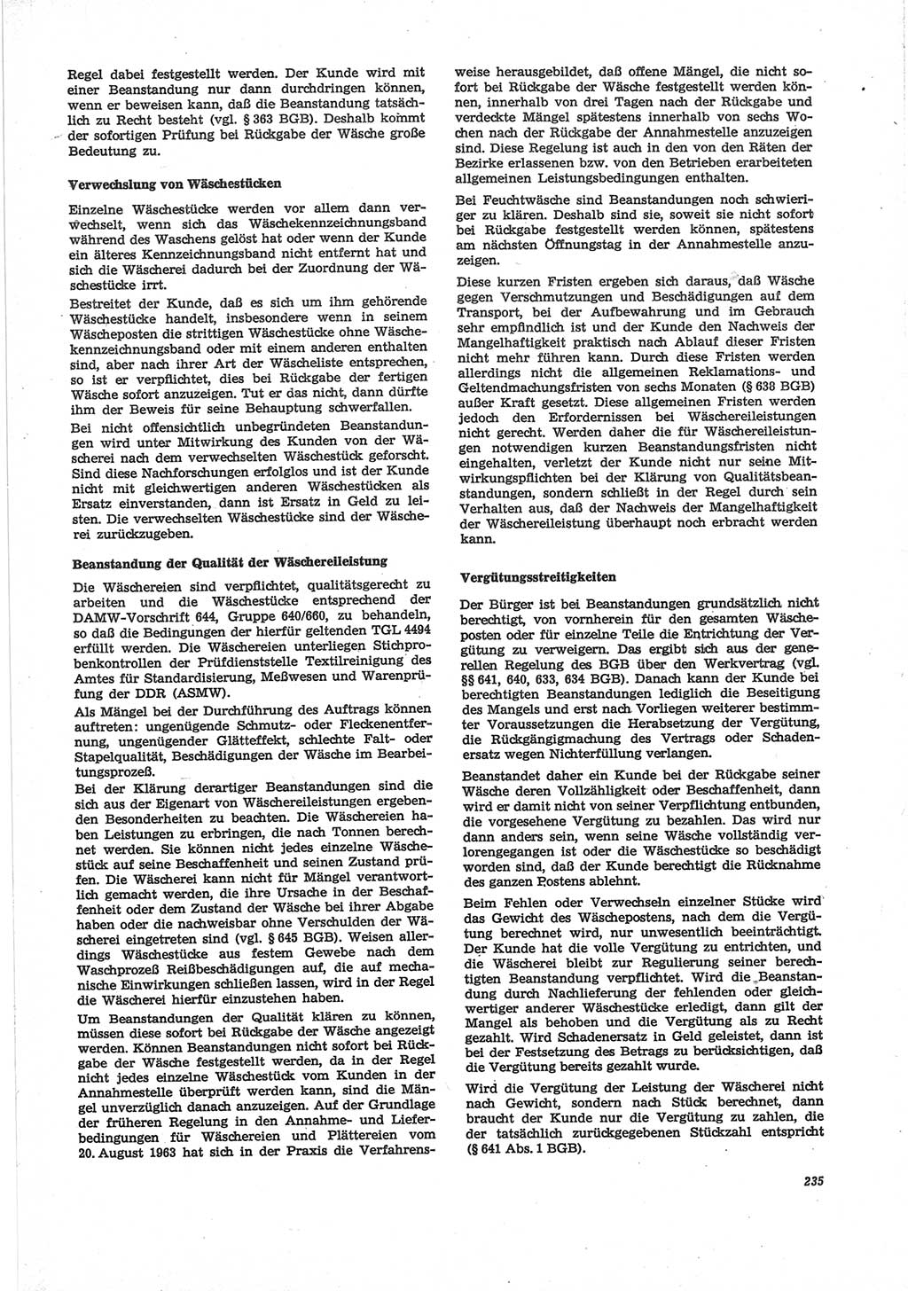 Neue Justiz (NJ), Zeitschrift für Recht und Rechtswissenschaft [Deutsche Demokratische Republik (DDR)], 28. Jahrgang 1974, Seite 235 (NJ DDR 1974, S. 235)