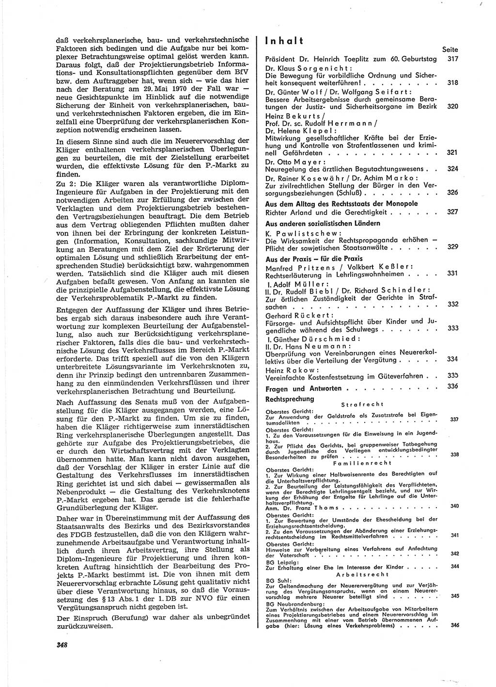 Neue Justiz (NJ), Zeitschrift für Recht und Rechtswissenschaft [Deutsche Demokratische Republik (DDR)], 28. Jahrgang 1974, Seite 348 (NJ DDR 1974, S. 348)
