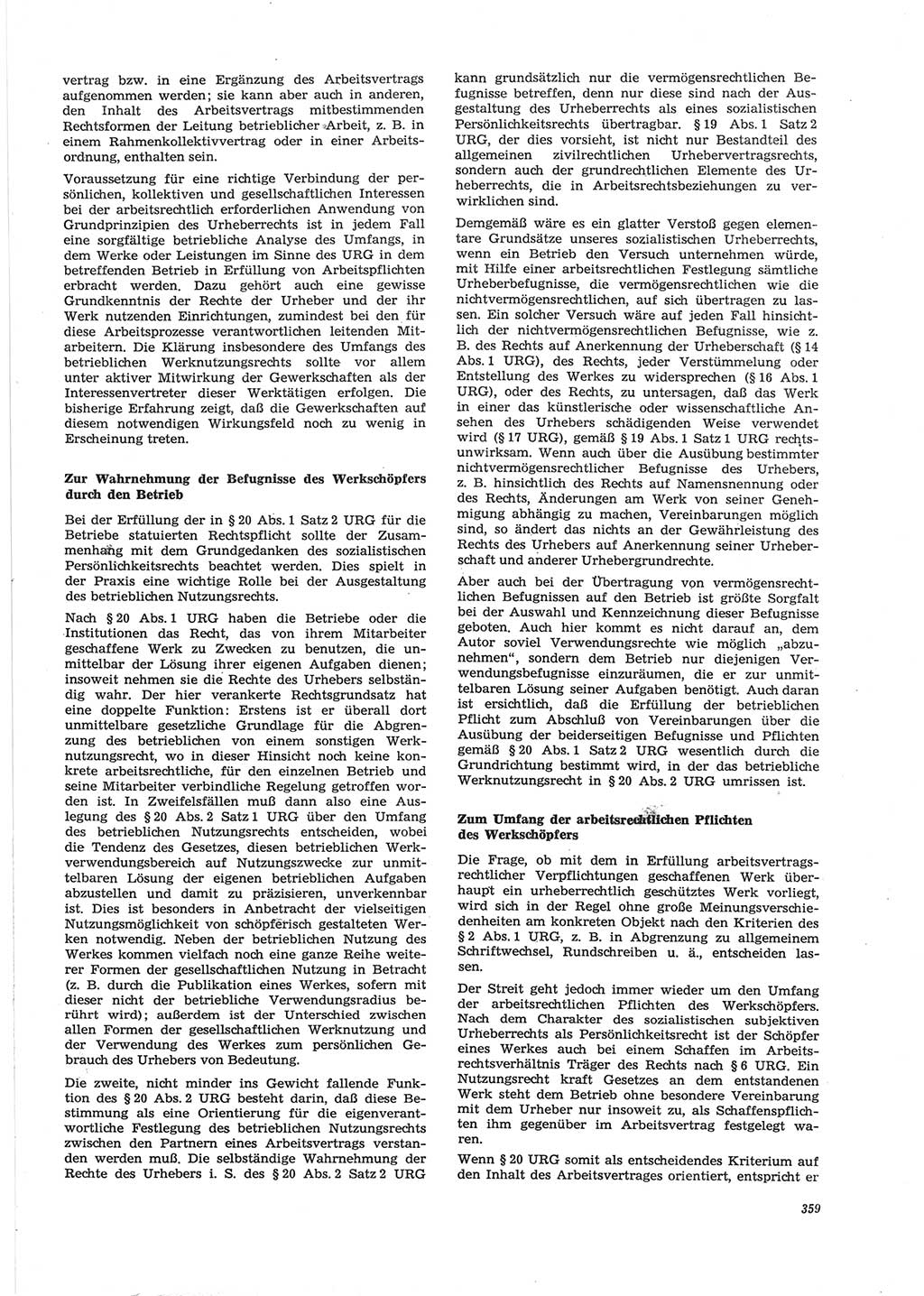 Neue Justiz (NJ), Zeitschrift für Recht und Rechtswissenschaft [Deutsche Demokratische Republik (DDR)], 28. Jahrgang 1974, Seite 359 (NJ DDR 1974, S. 359)