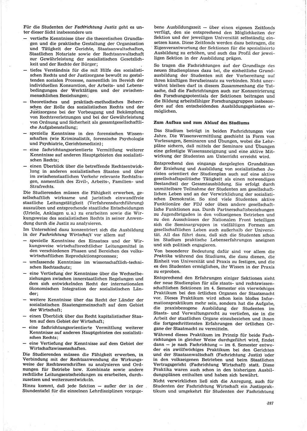 Neue Justiz (NJ), Zeitschrift für Recht und Rechtswissenschaft [Deutsche Demokratische Republik (DDR)], 28. Jahrgang 1974, Seite 387 (NJ DDR 1974, S. 387)