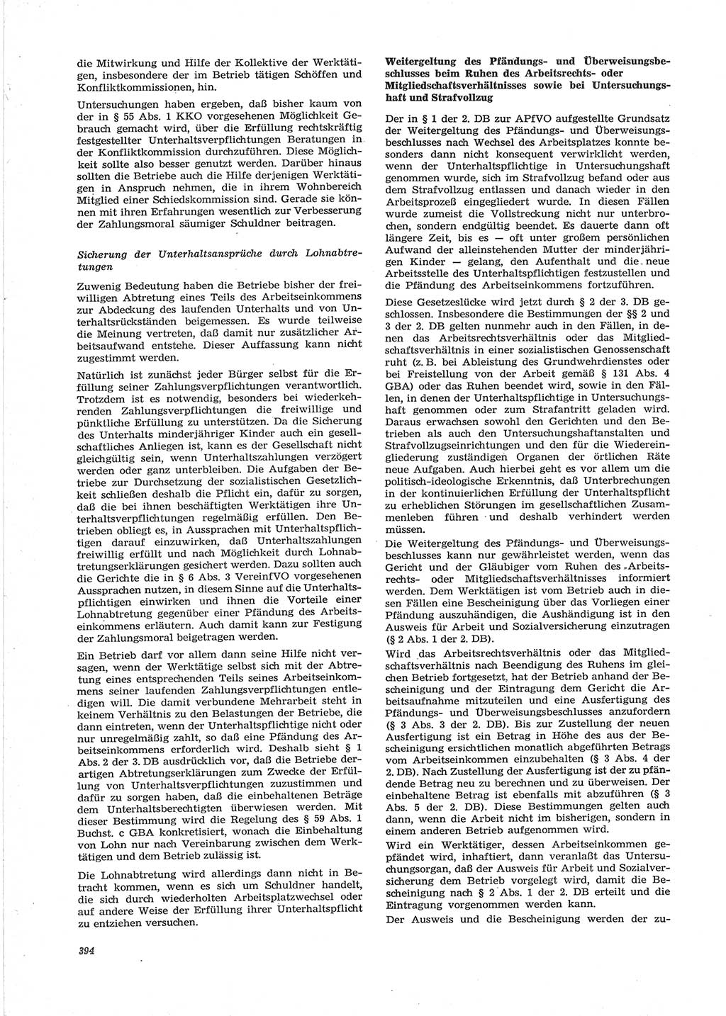 Neue Justiz (NJ), Zeitschrift für Recht und Rechtswissenschaft [Deutsche Demokratische Republik (DDR)], 28. Jahrgang 1974, Seite 394 (NJ DDR 1974, S. 394)