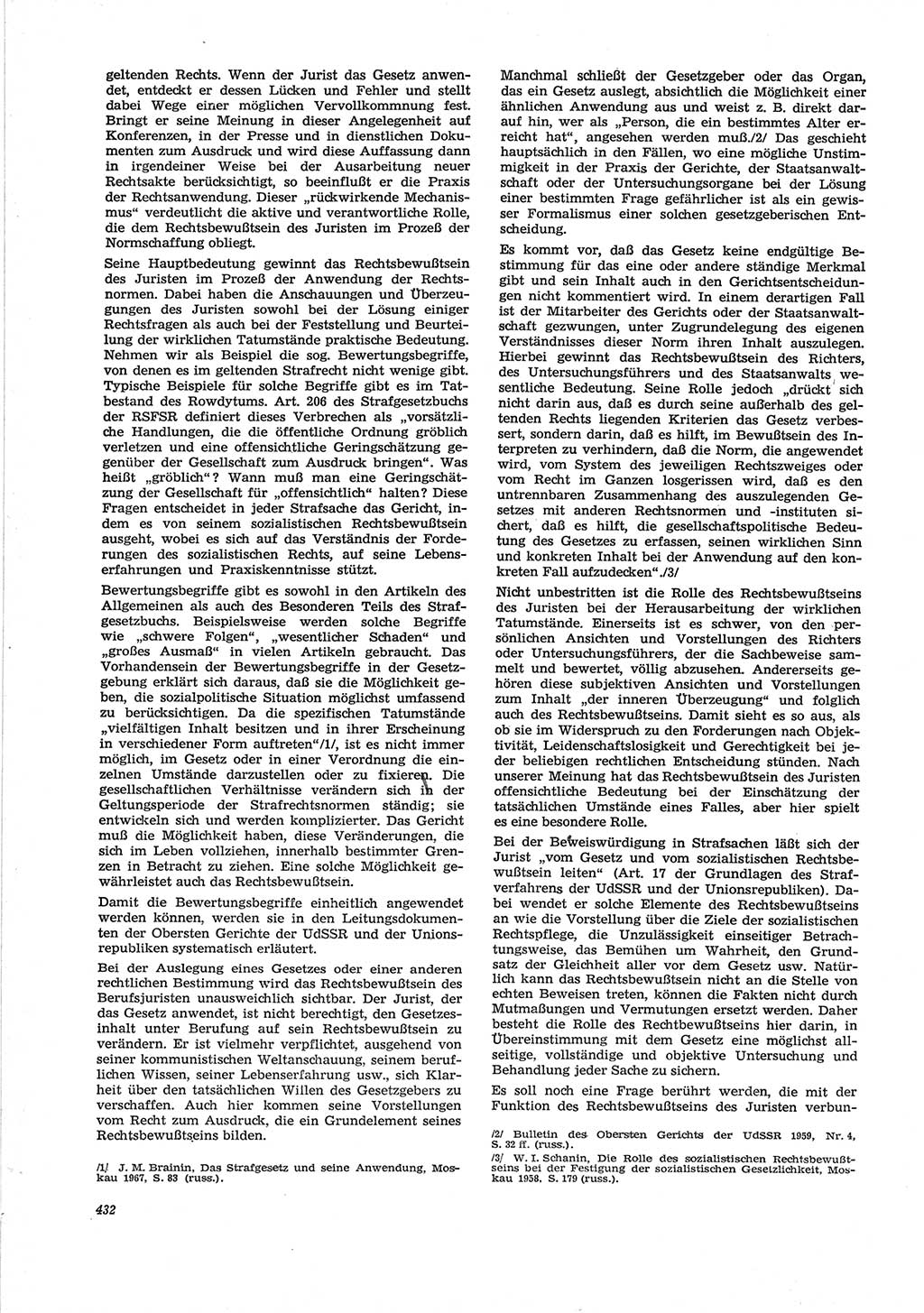 Neue Justiz (NJ), Zeitschrift für Recht und Rechtswissenschaft [Deutsche Demokratische Republik (DDR)], 28. Jahrgang 1974, Seite 432 (NJ DDR 1974, S. 432)
