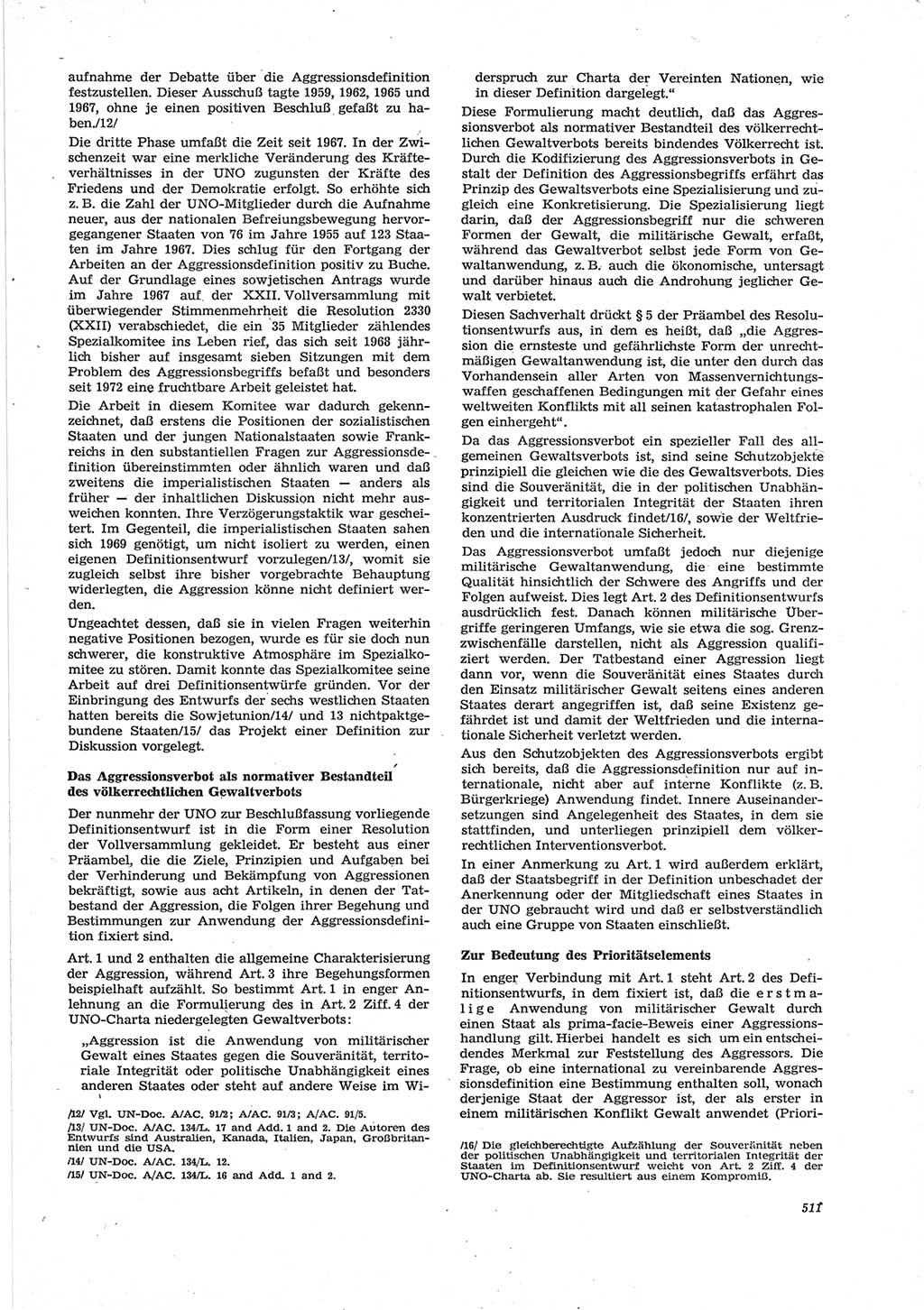 Neue Justiz (NJ), Zeitschrift für Recht und Rechtswissenschaft [Deutsche Demokratische Republik (DDR)], 28. Jahrgang 1974, Seite 511 (NJ DDR 1974, S. 511)