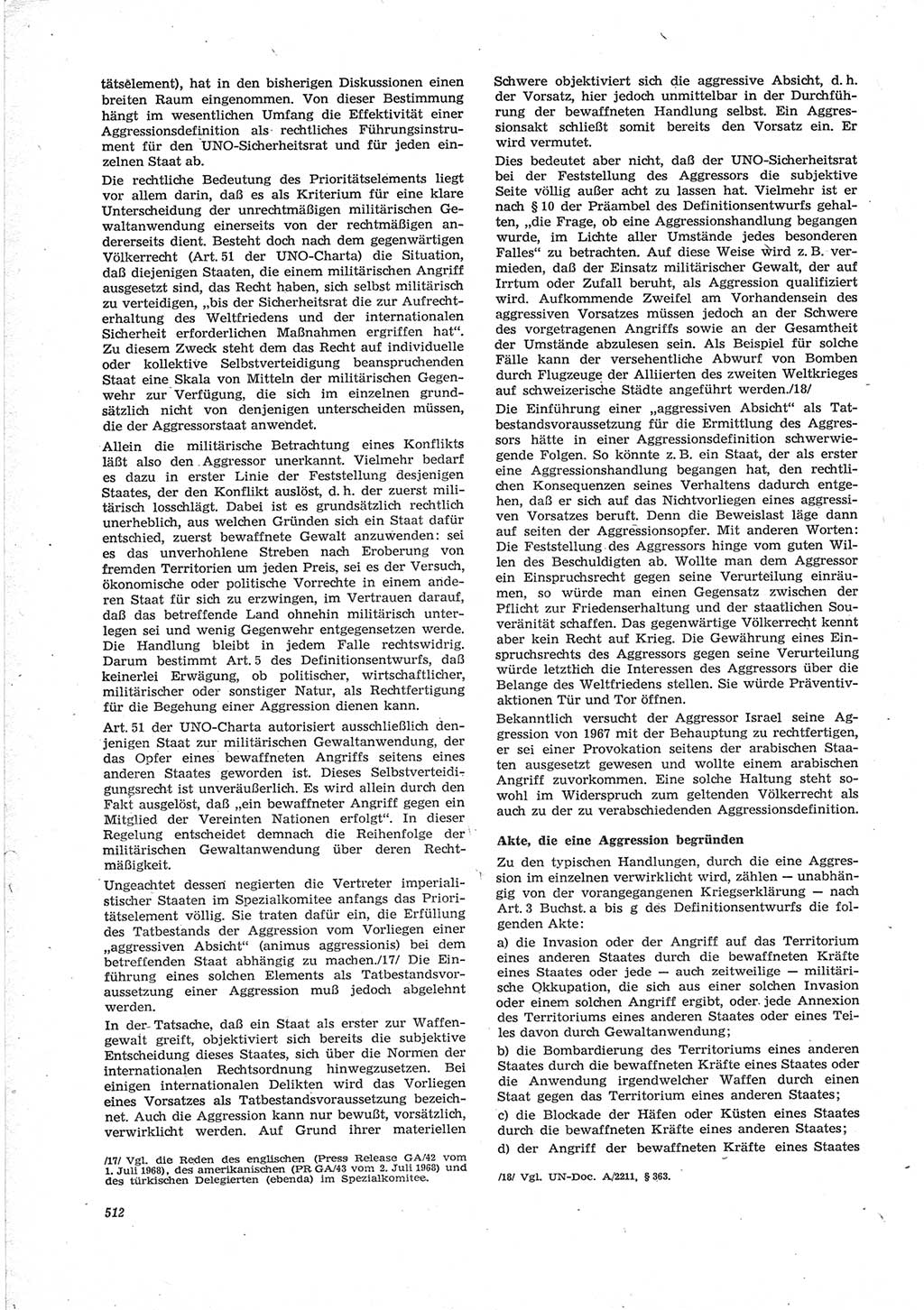 Neue Justiz (NJ), Zeitschrift für Recht und Rechtswissenschaft [Deutsche Demokratische Republik (DDR)], 28. Jahrgang 1974, Seite 512 (NJ DDR 1974, S. 512)