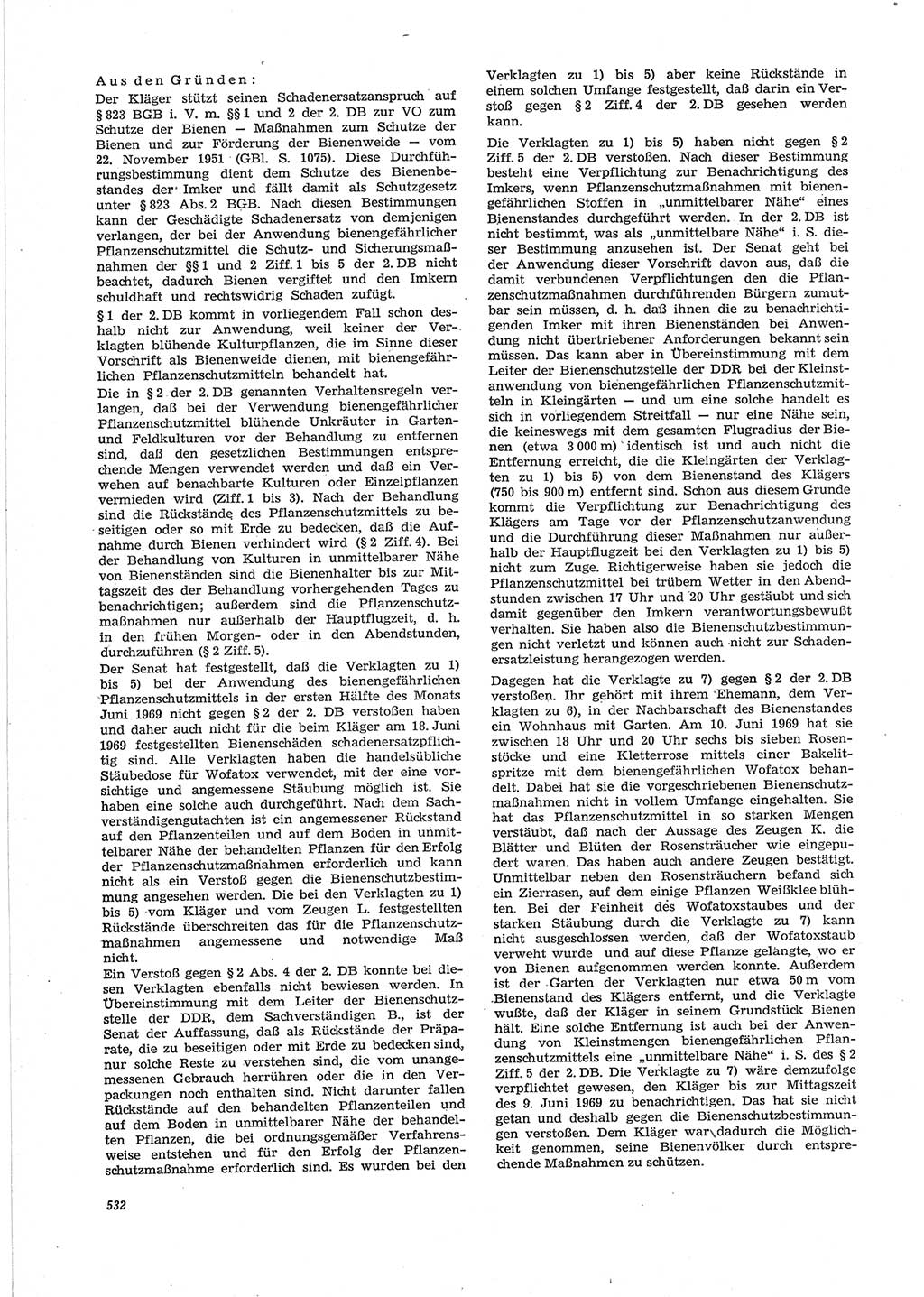 Neue Justiz (NJ), Zeitschrift für Recht und Rechtswissenschaft [Deutsche Demokratische Republik (DDR)], 28. Jahrgang 1974, Seite 532 (NJ DDR 1974, S. 532)