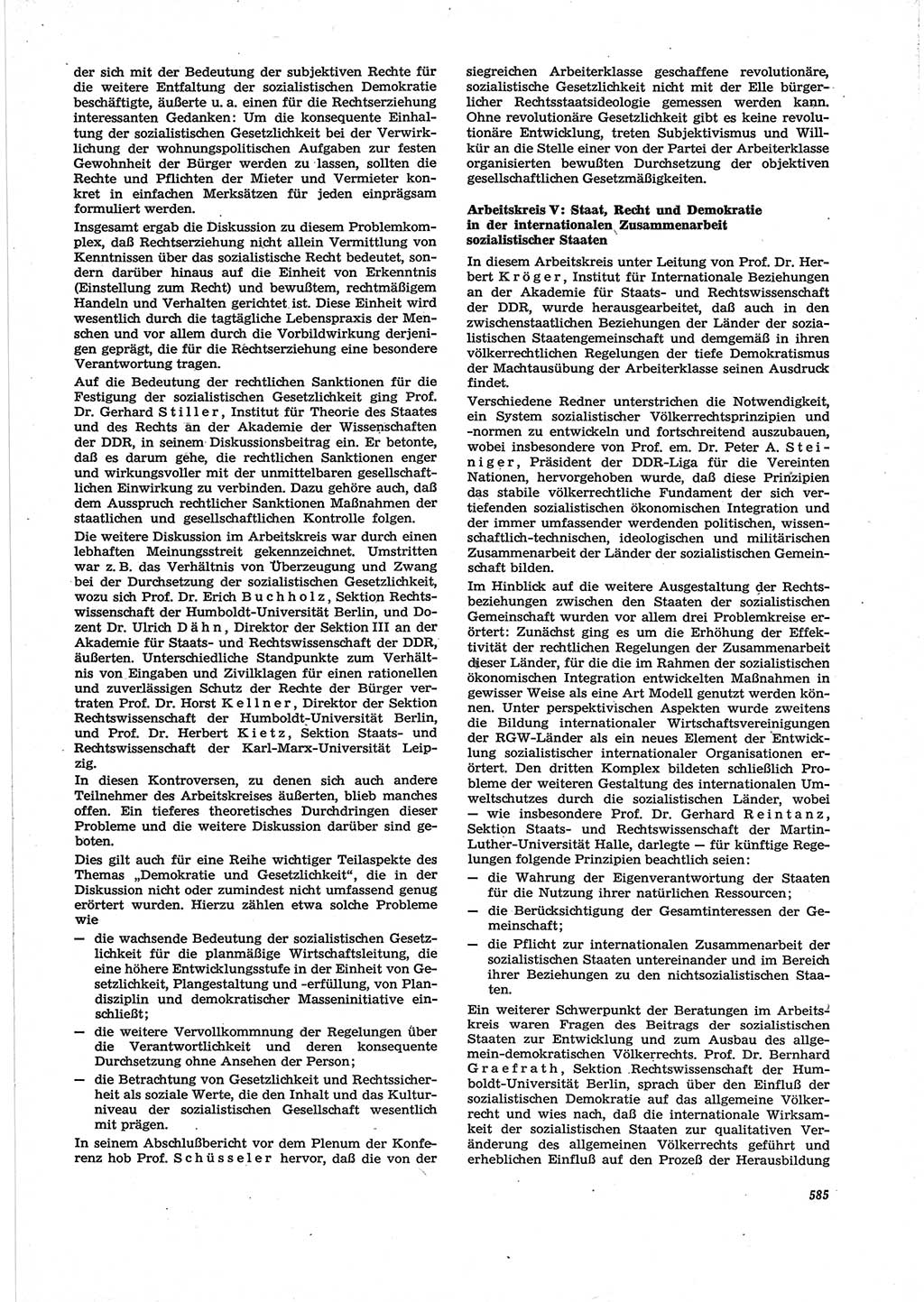 Neue Justiz (NJ), Zeitschrift für Recht und Rechtswissenschaft [Deutsche Demokratische Republik (DDR)], 28. Jahrgang 1974, Seite 585 (NJ DDR 1974, S. 585)