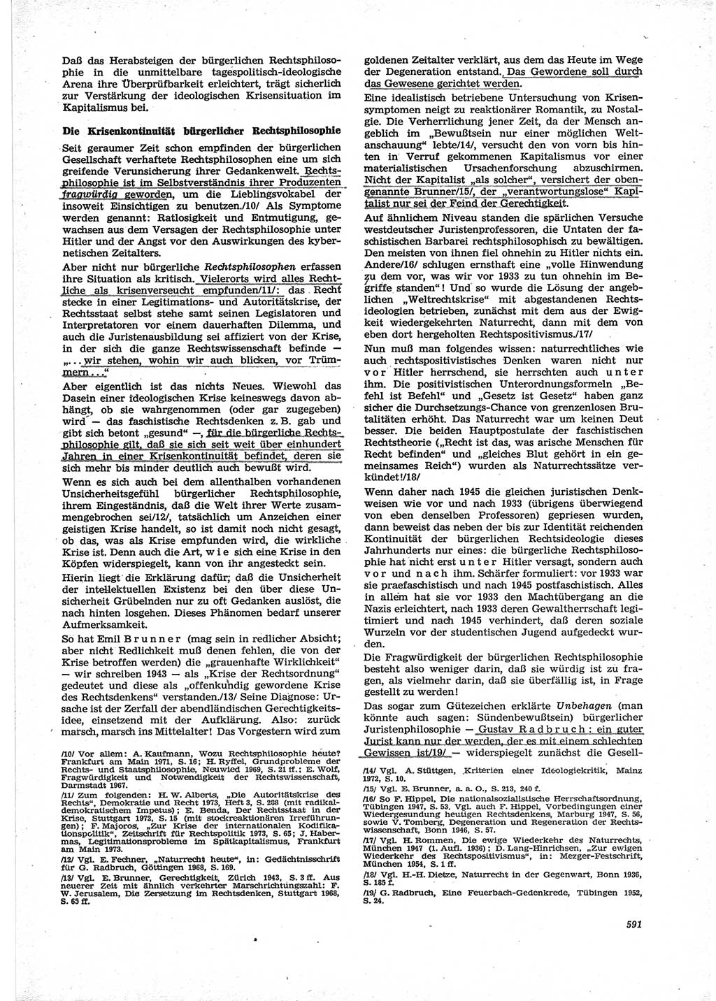 Neue Justiz (NJ), Zeitschrift für Recht und Rechtswissenschaft [Deutsche Demokratische Republik (DDR)], 28. Jahrgang 1974, Seite 591 (NJ DDR 1974, S. 591)