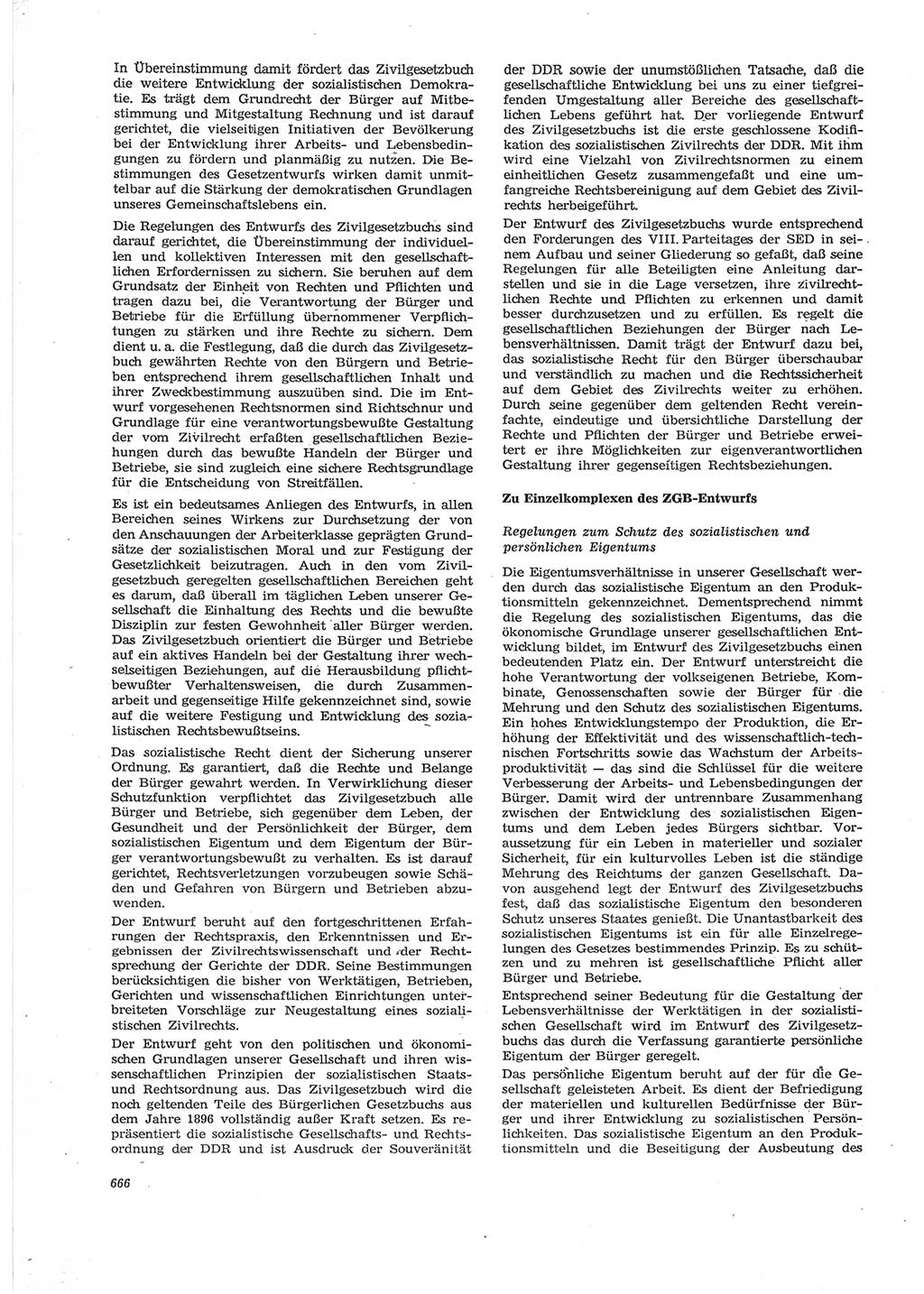 Neue Justiz (NJ), Zeitschrift für Recht und Rechtswissenschaft [Deutsche Demokratische Republik (DDR)], 28. Jahrgang 1974, Seite 666 (NJ DDR 1974, S. 666)