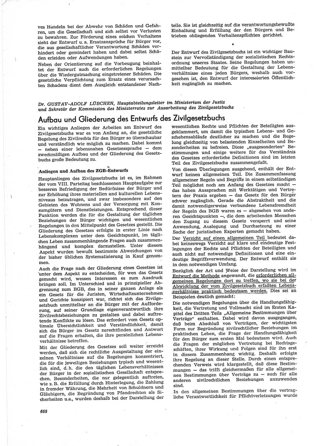 Neue Justiz (NJ), Zeitschrift für Recht und Rechtswissenschaft [Deutsche Demokratische Republik (DDR)], 28. Jahrgang 1974, Seite 668 (NJ DDR 1974, S. 668)