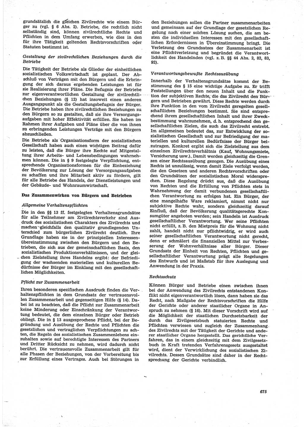 Neue Justiz (NJ), Zeitschrift für Recht und Rechtswissenschaft [Deutsche Demokratische Republik (DDR)], 28. Jahrgang 1974, Seite 675 (NJ DDR 1974, S. 675)