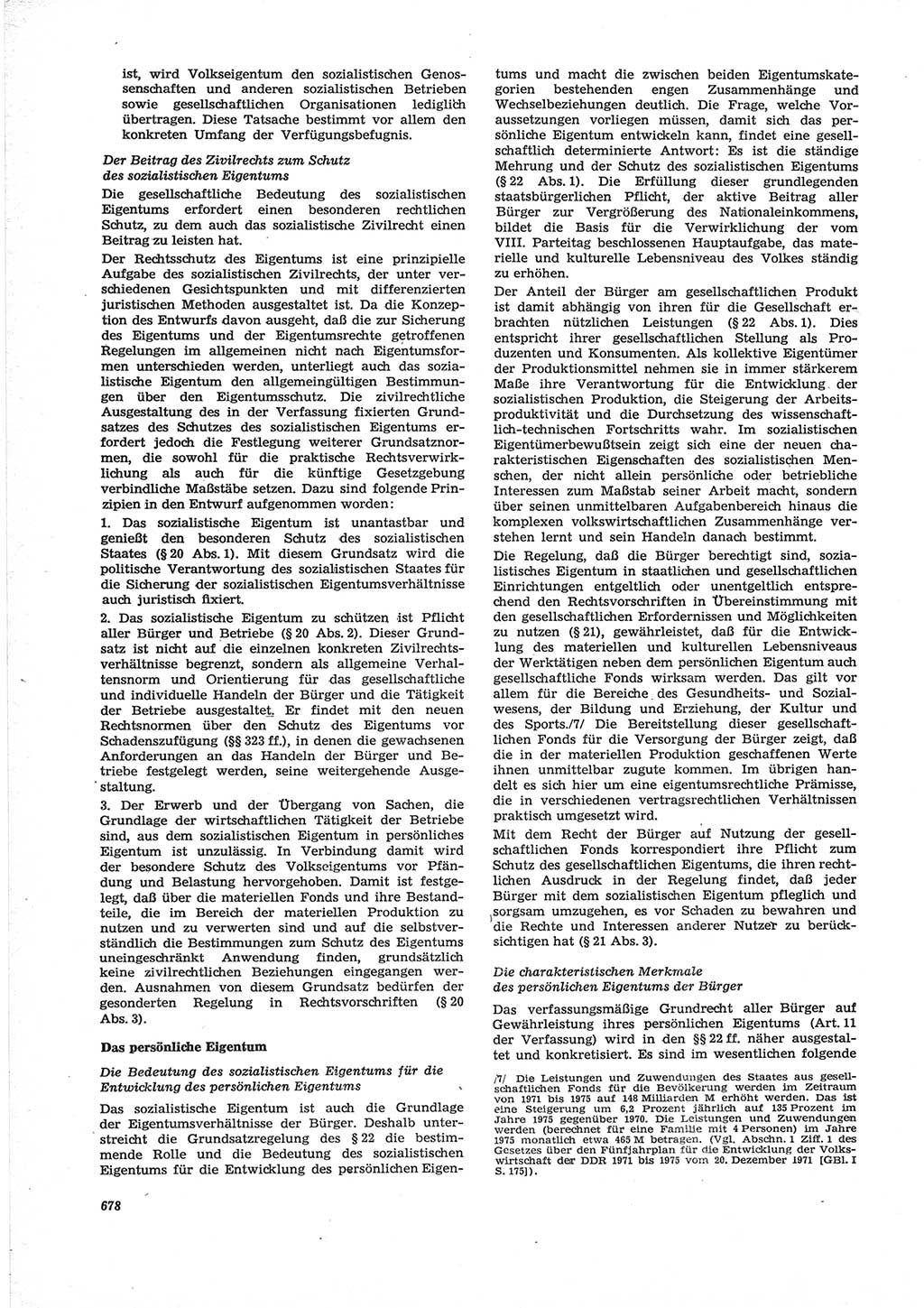 Neue Justiz (NJ), Zeitschrift für Recht und Rechtswissenschaft [Deutsche Demokratische Republik (DDR)], 28. Jahrgang 1974, Seite 678 (NJ DDR 1974, S. 678)
