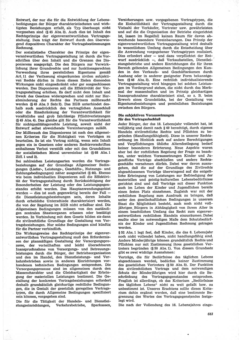 Neue Justiz (NJ), Zeitschrift für Recht und Rechtswissenschaft [Deutsche Demokratische Republik (DDR)], 28. Jahrgang 1974, Seite 683 (NJ DDR 1974, S. 683)