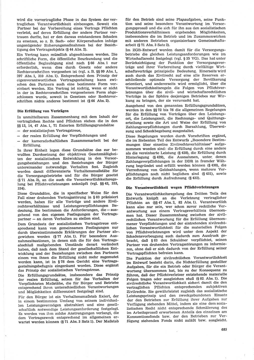 Neue Justiz (NJ), Zeitschrift für Recht und Rechtswissenschaft [Deutsche Demokratische Republik (DDR)], 28. Jahrgang 1974, Seite 685 (NJ DDR 1974, S. 685)