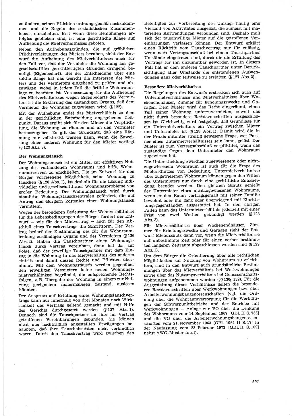 Neue Justiz (NJ), Zeitschrift für Recht und Rechtswissenschaft [Deutsche Demokratische Republik (DDR)], 28. Jahrgang 1974, Seite 691 (NJ DDR 1974, S. 691)