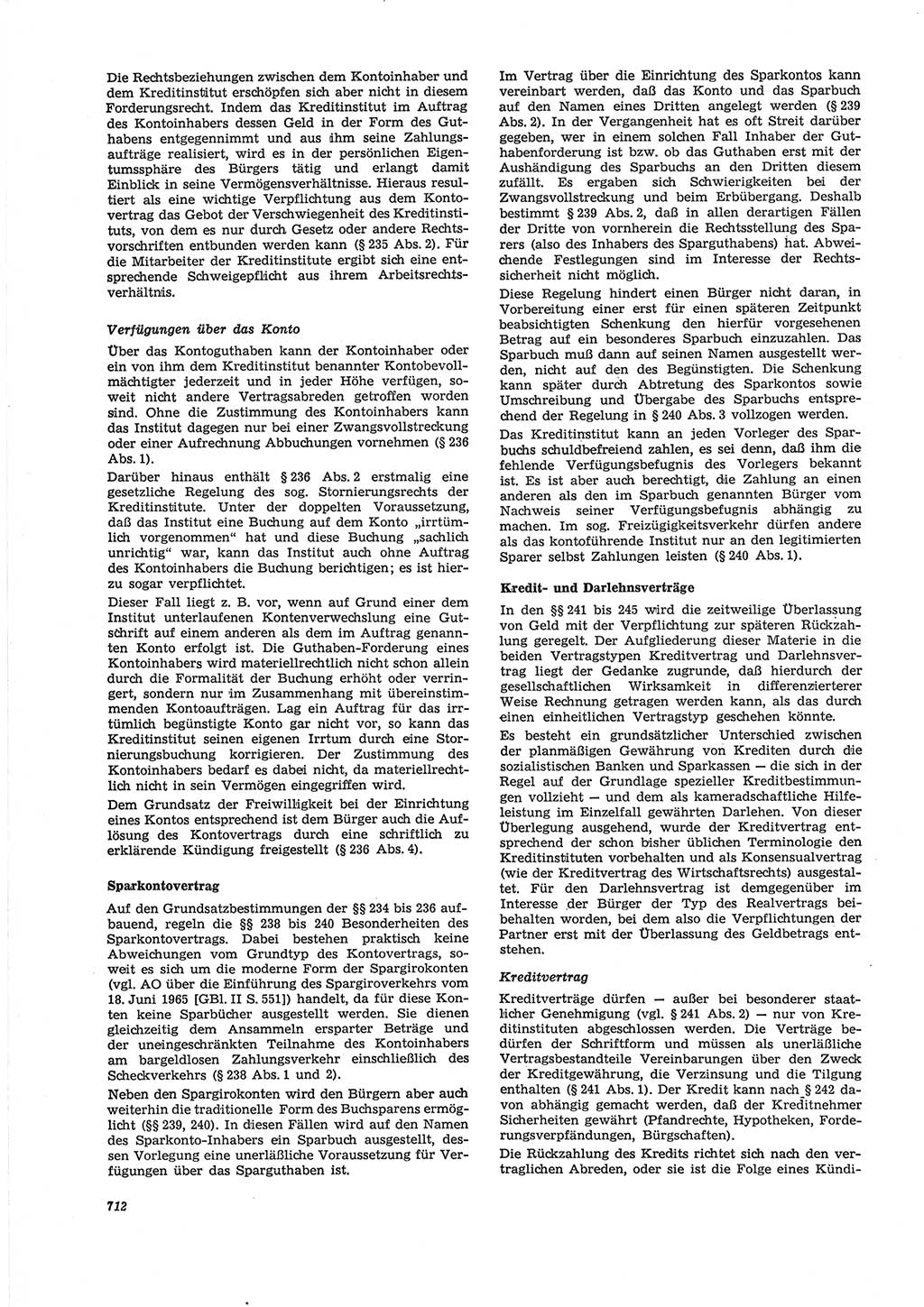 Neue Justiz (NJ), Zeitschrift für Recht und Rechtswissenschaft [Deutsche Demokratische Republik (DDR)], 28. Jahrgang 1974, Seite 712 (NJ DDR 1974, S. 712)
