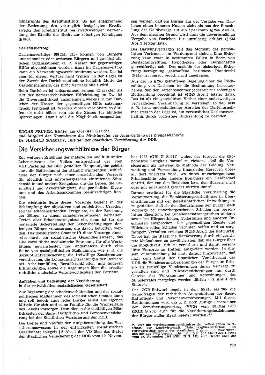 Neue Justiz (NJ), Zeitschrift für Recht und Rechtswissenschaft [Deutsche Demokratische Republik (DDR)], 28. Jahrgang 1974, Seite 713 (NJ DDR 1974, S. 713)
