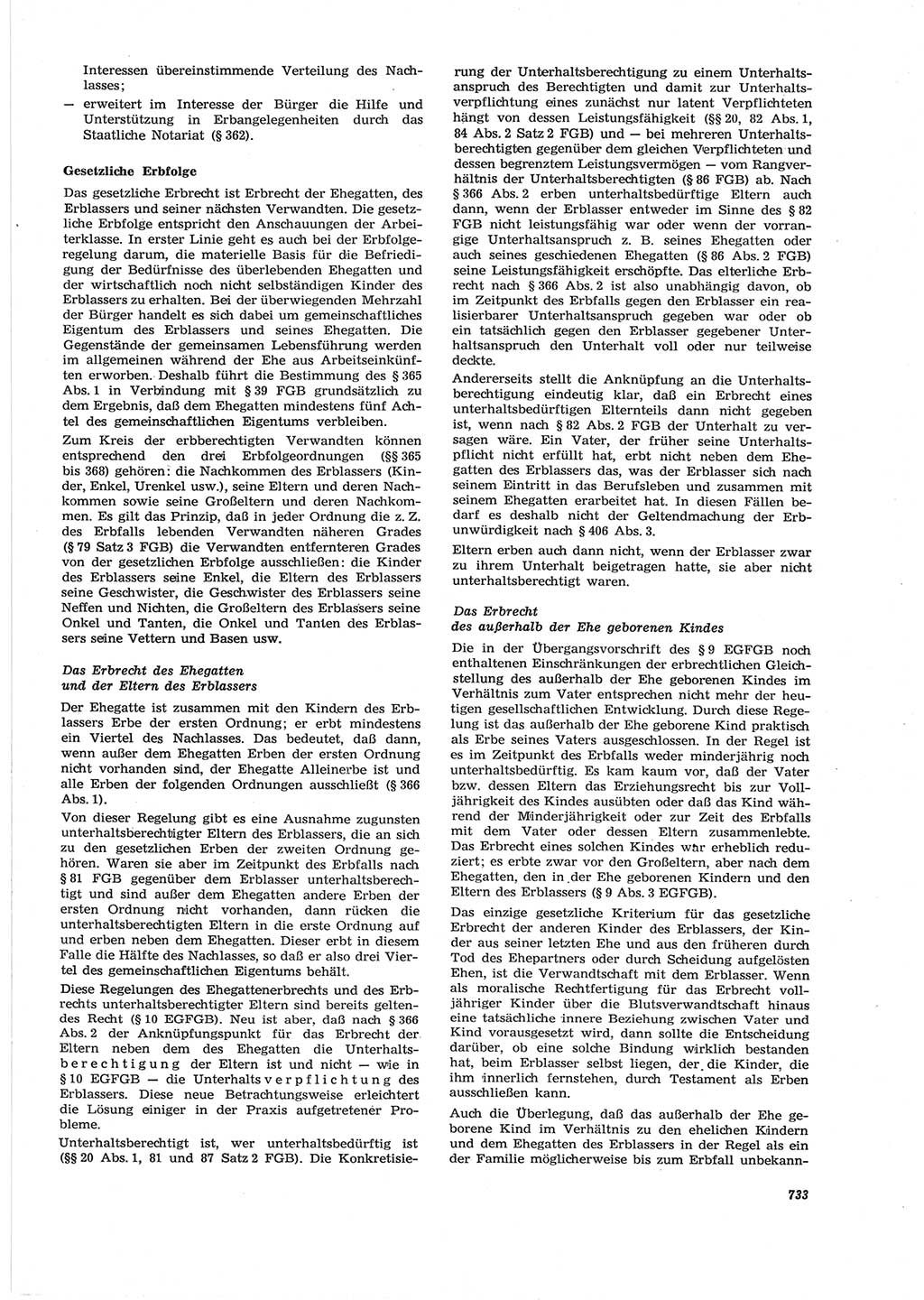 Neue Justiz (NJ), Zeitschrift für Recht und Rechtswissenschaft [Deutsche Demokratische Republik (DDR)], 28. Jahrgang 1974, Seite 733 (NJ DDR 1974, S. 733)