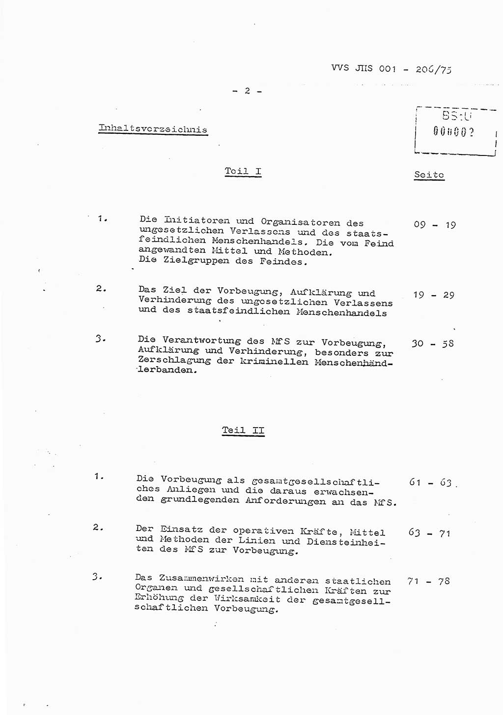 Dissertation Generalmajor Manfred Hummitzsch (Leiter der BV Leipzig), Generalmajor Heinz Fiedler (HA Ⅵ), Oberst Rolf Fister (HA Ⅸ), Ministerium für Staatssicherheit (MfS) [Deutsche Demokratische Republik (DDR)], Juristische Hochschule (JHS), Vertrauliche Verschlußsache (VVS) 001-206/75, Potsdam 1975, Seite 2 (Diss. MfS DDR JHS VVS 001-206/75 1975, S. 2)
