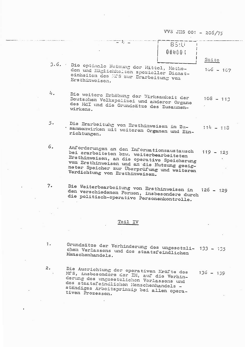 Dissertation Generalmajor Manfred Hummitzsch (Leiter der BV Leipzig), Generalmajor Heinz Fiedler (HA Ⅵ), Oberst Rolf Fister (HA Ⅸ), Ministerium für Staatssicherheit (MfS) [Deutsche Demokratische Republik (DDR)], Juristische Hochschule (JHS), Vertrauliche Verschlußsache (VVS) 001-206/75, Potsdam 1975, Seite 4 (Diss. MfS DDR JHS VVS 001-206/75 1975, S. 4)