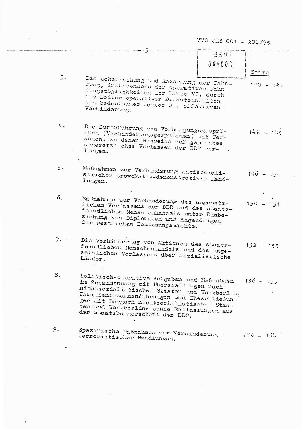Dissertation Generalmajor Manfred Hummitzsch (Leiter der BV Leipzig), Generalmajor Heinz Fiedler (HA Ⅵ), Oberst Rolf Fister (HA Ⅸ), Ministerium für Staatssicherheit (MfS) [Deutsche Demokratische Republik (DDR)], Juristische Hochschule (JHS), Vertrauliche Verschlußsache (VVS) 001-206/75, Potsdam 1975, Seite 5 (Diss. MfS DDR JHS VVS 001-206/75 1975, S. 5)