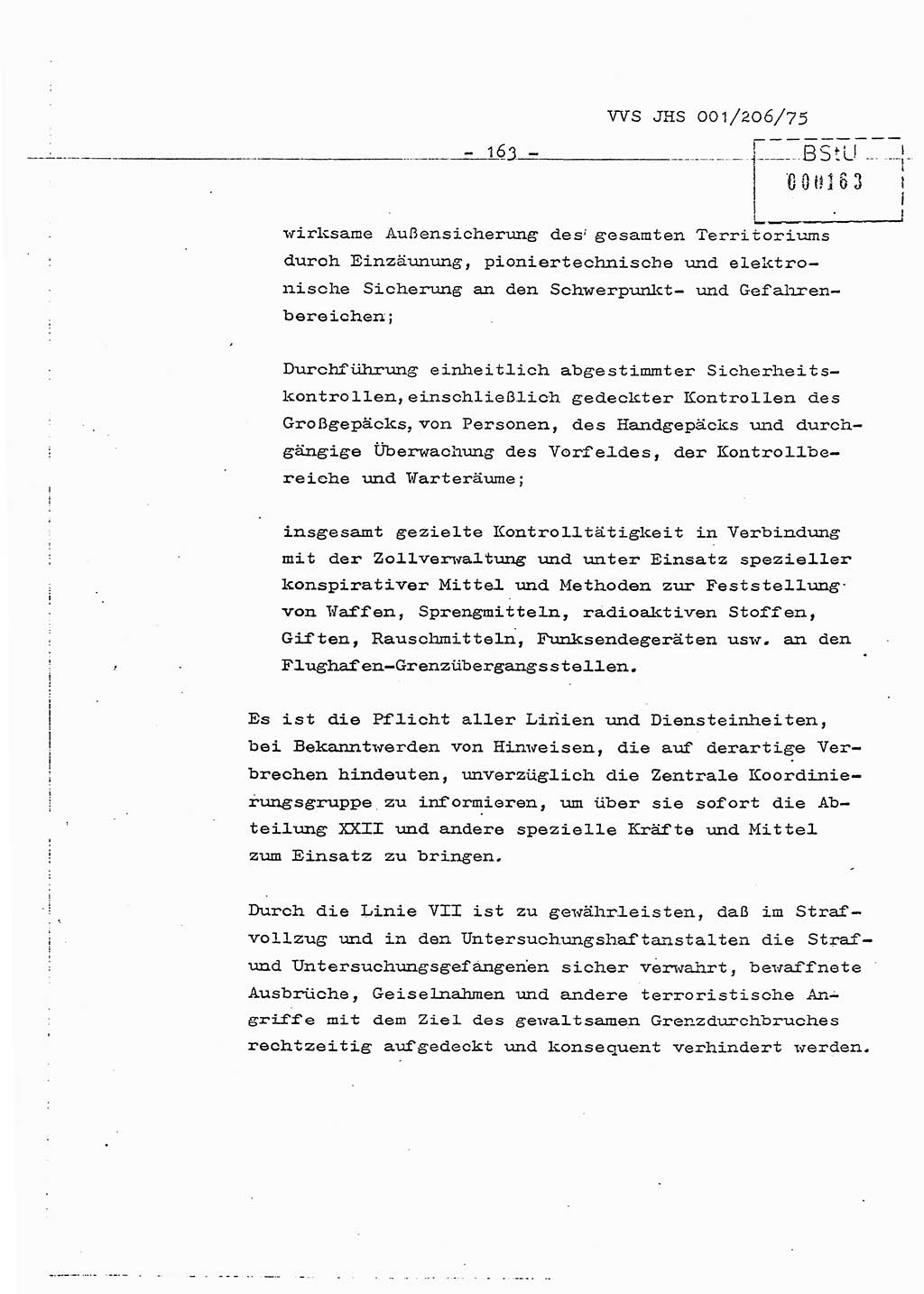 Dissertation Generalmajor Manfred Hummitzsch (Leiter der BV Leipzig), Generalmajor Heinz Fiedler (HA Ⅵ), Oberst Rolf Fister (HA Ⅸ), Ministerium für Staatssicherheit (MfS) [Deutsche Demokratische Republik (DDR)], Juristische Hochschule (JHS), Vertrauliche Verschlußsache (VVS) 001-206/75, Potsdam 1975, Seite 163 (Diss. MfS DDR JHS VVS 001-206/75 1975, S. 163)