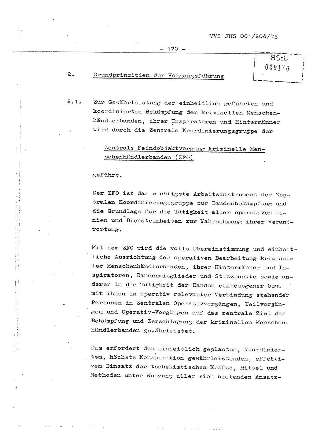 Dissertation Generalmajor Manfred Hummitzsch (Leiter der BV Leipzig), Generalmajor Heinz Fiedler (HA Ⅵ), Oberst Rolf Fister (HA Ⅸ), Ministerium für Staatssicherheit (MfS) [Deutsche Demokratische Republik (DDR)], Juristische Hochschule (JHS), Vertrauliche Verschlußsache (VVS) 001-206/75, Potsdam 1975, Seite 170 (Diss. MfS DDR JHS VVS 001-206/75 1975, S. 170)
